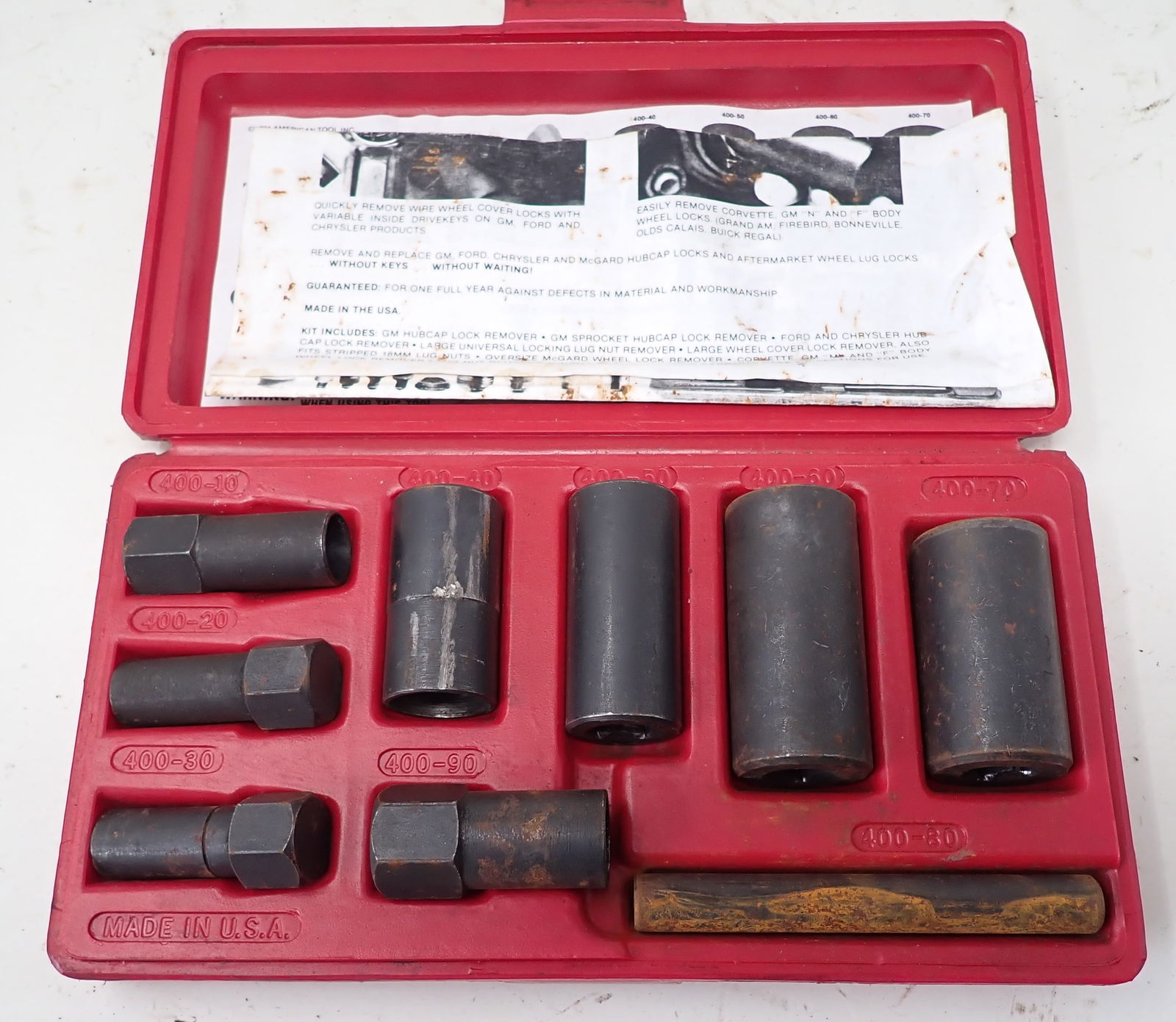 Blue Point Wheel Lock Removal Kit LSR1000 (1 of 4)