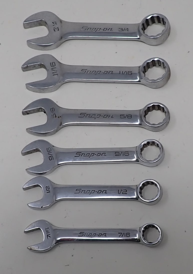 Snap On 12 Point Stubby Combination Wrenches (1 of 4)