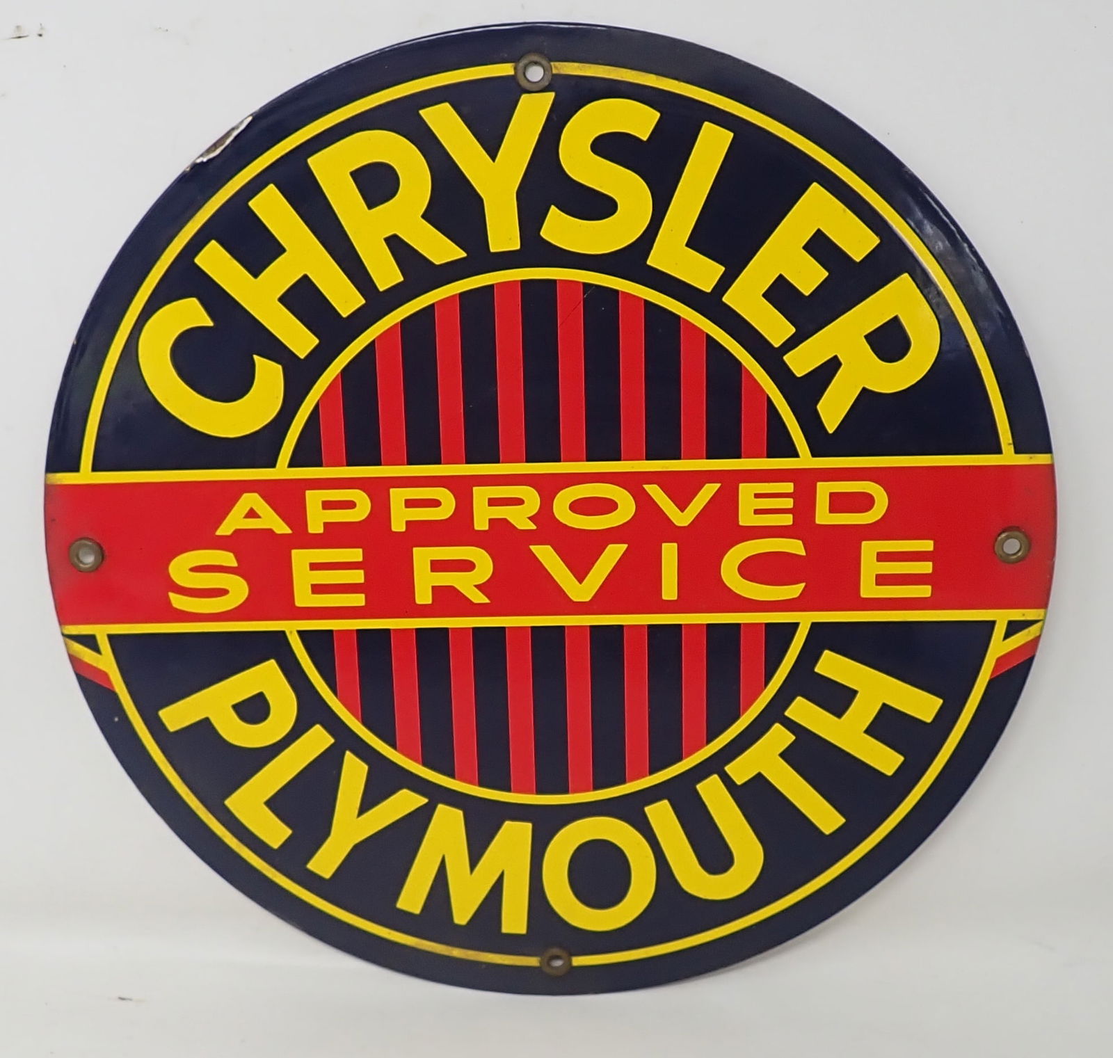 Chrysler Plymouth Approved Service Sign (1 of 3)