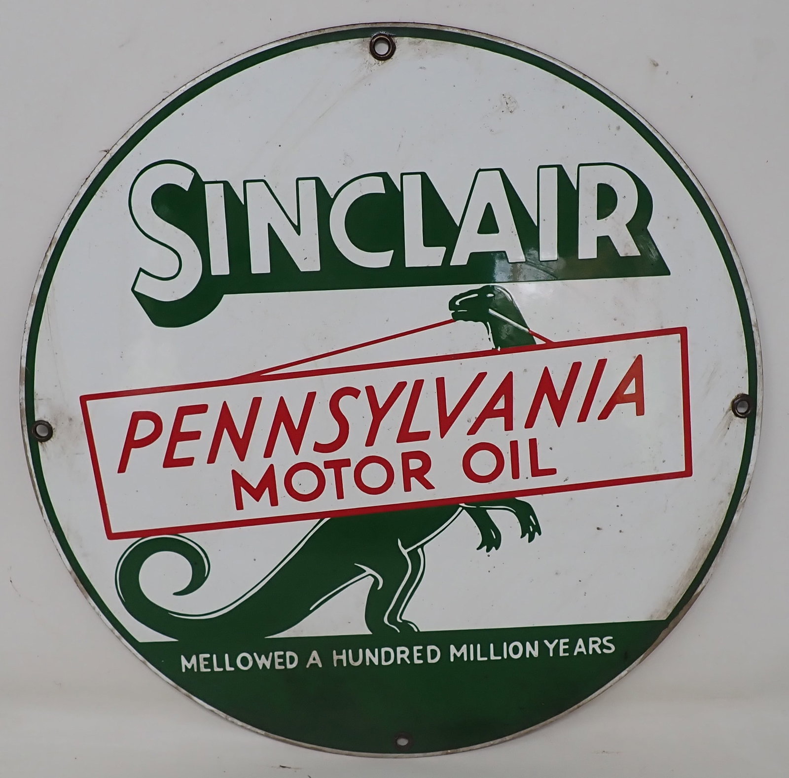 Sinclair Pennsylvania Motor Oil Sign (1 of 2)