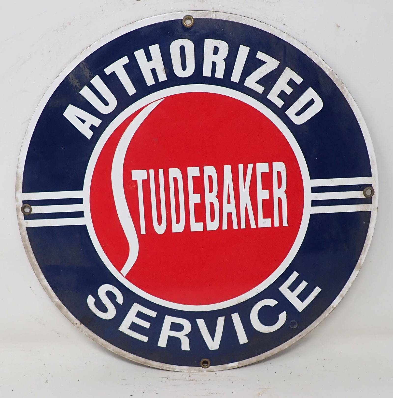 Authorized Studebaker Service Porcelain Sign (1 of 2)