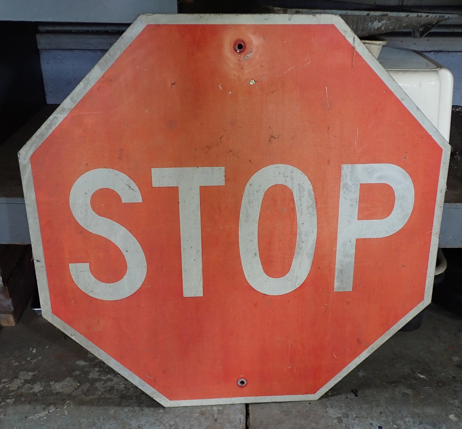 Aluminum Stop Sign: Approx 30" x 30". No in house shipping