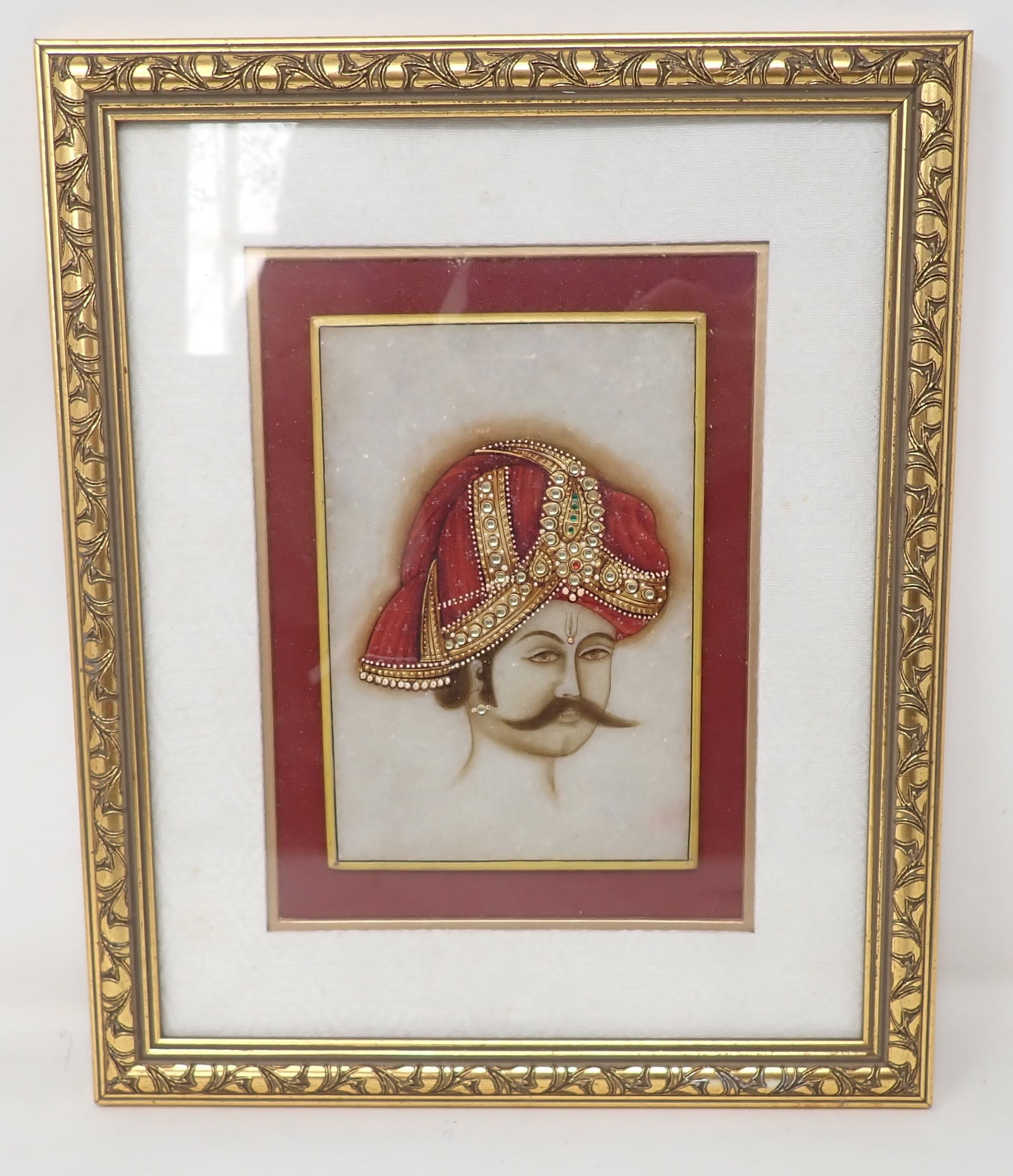 Painting on Marble: Apprx 9 1/4" x 11 1/4"