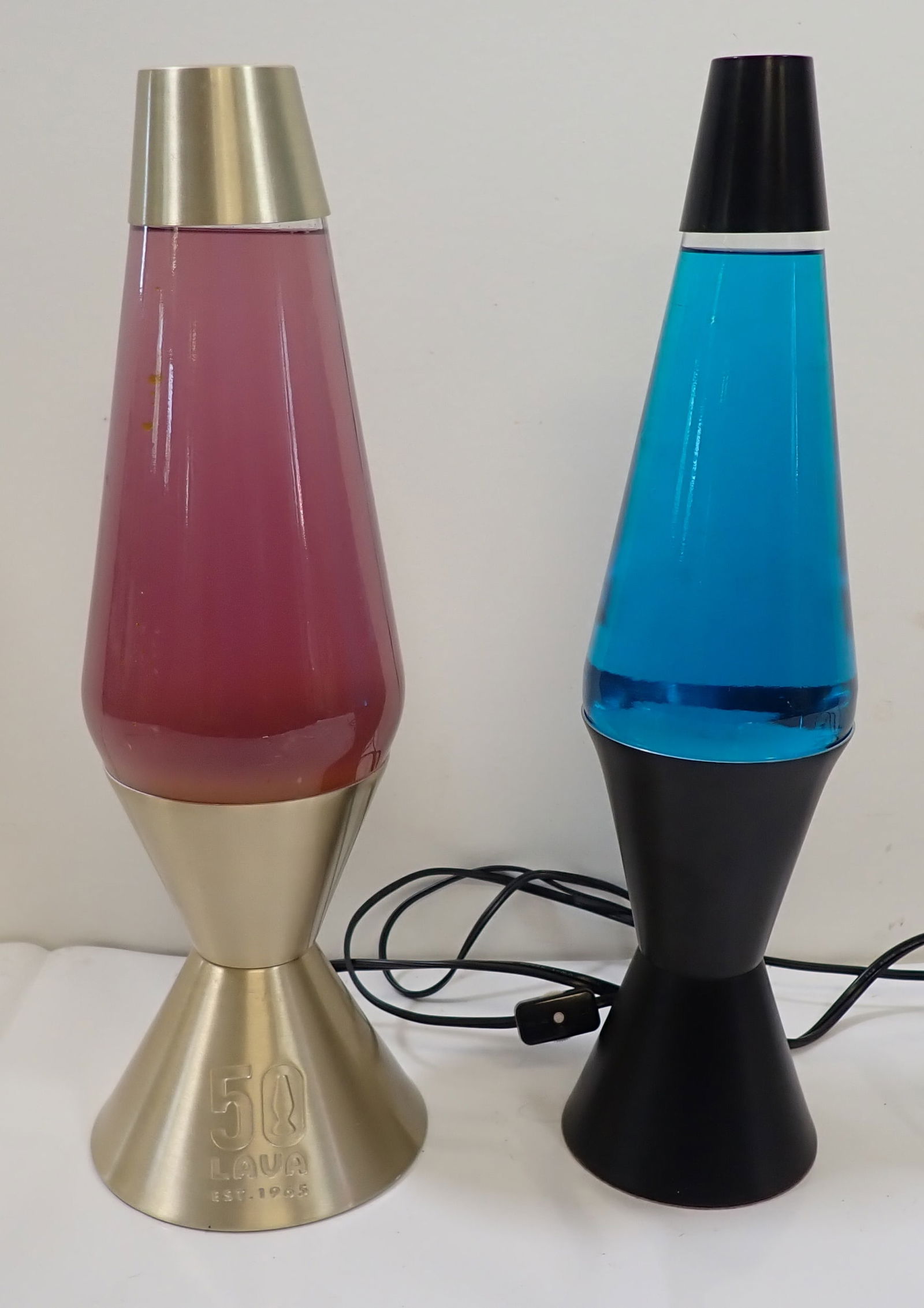 2 Lava Lamps: Apprx 16 1/2" tall. No in house shipping !