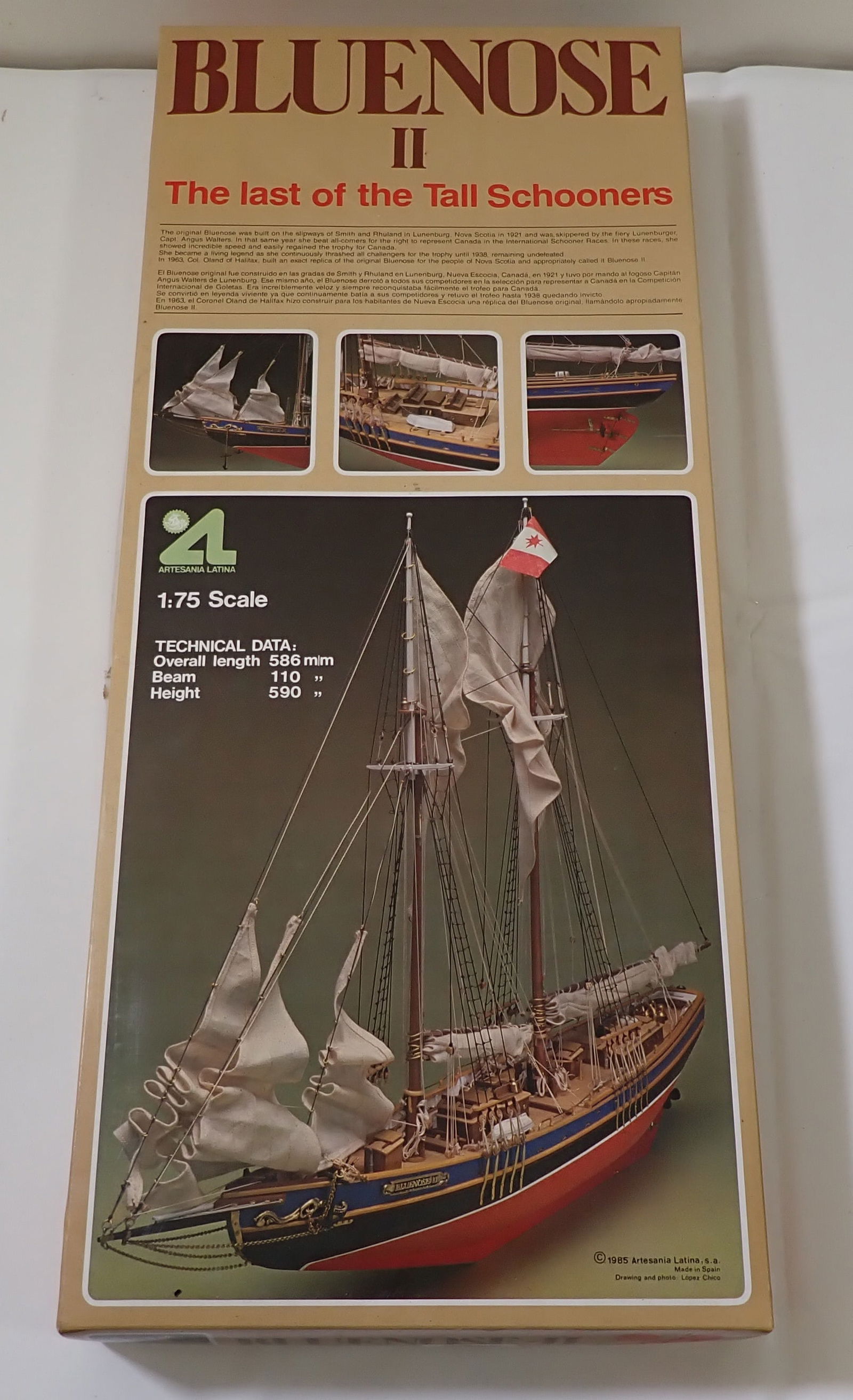 1985 Artesania Blue Nose II Ship Model (1 of 4)