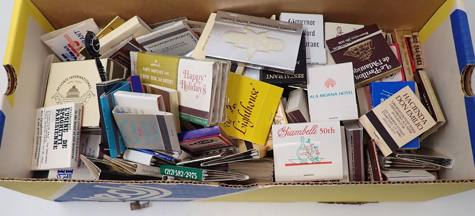 Shoe Box of Advertising Matchbooks: Matches - No in house shipping