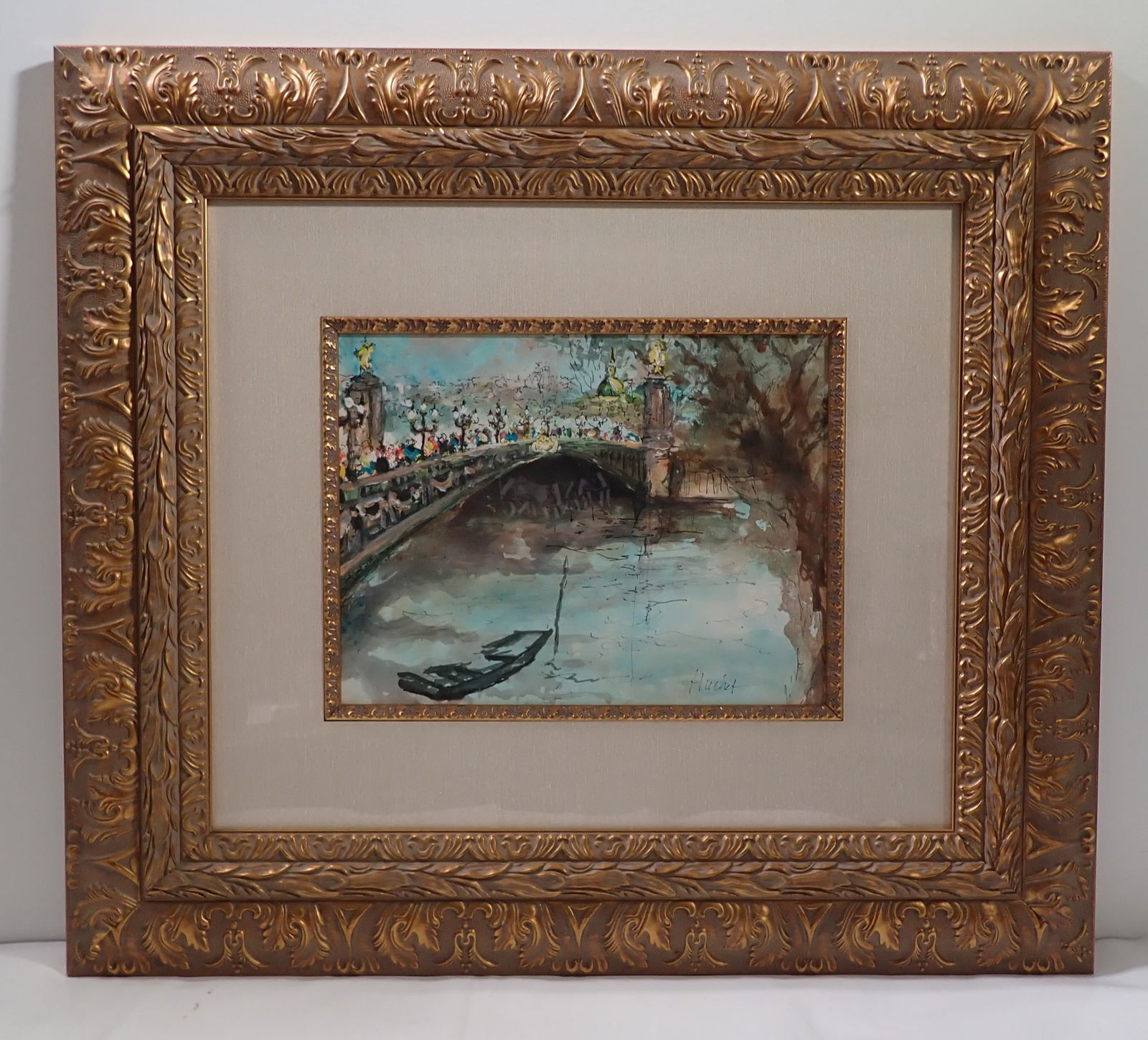 Urbain Huchet Acrylic Painting on Paper (1 of 5)