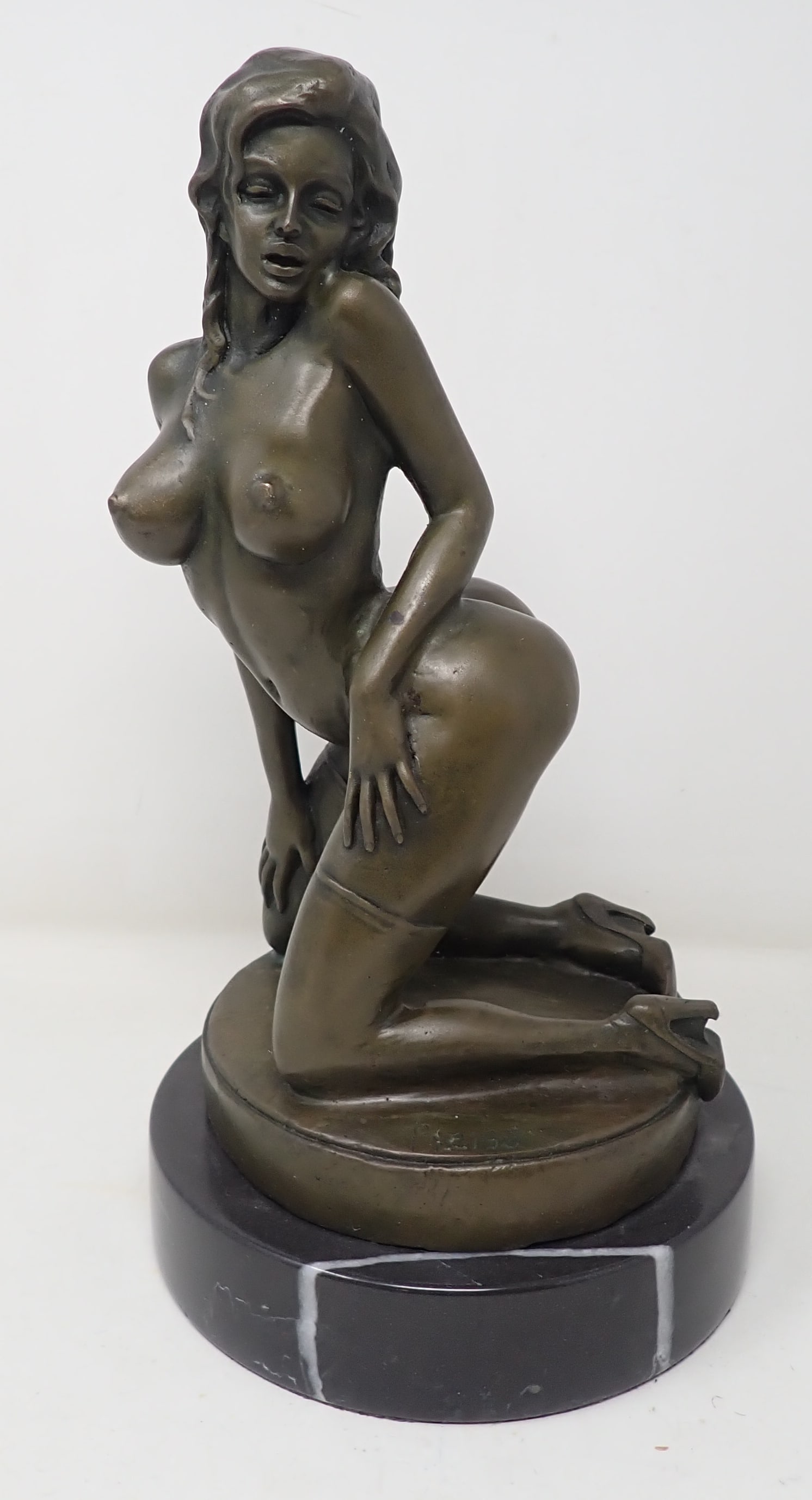 Preiss Erotic Nude Sculpture: Approx 12 3/8" tall