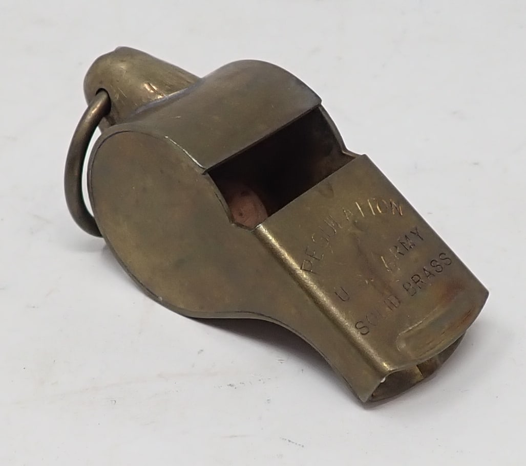 U.S. Army Regulation Brass Whistle (1 of 3)
