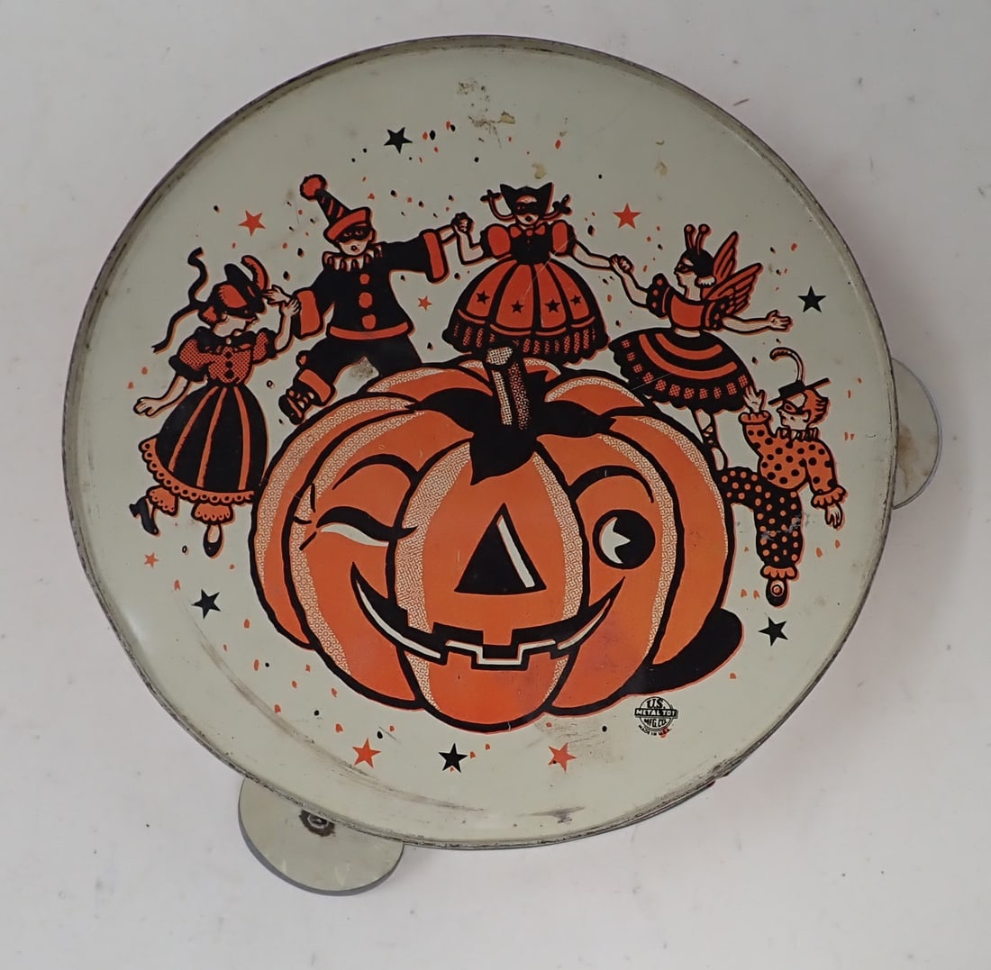 Halloween Tabourine: Approx 6" in diameter