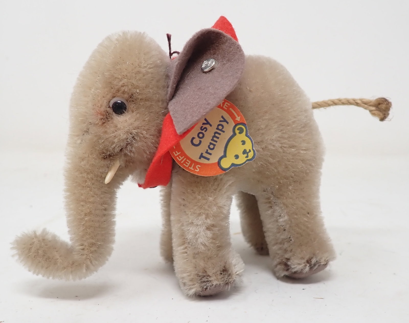 Steiff Cosy Trampsy Elephant: Apprx 4" tall