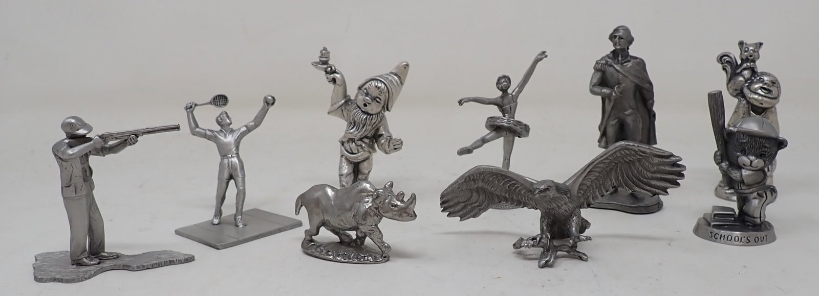 Pewter Figures: Tallest is apprx 3 1/4" tall