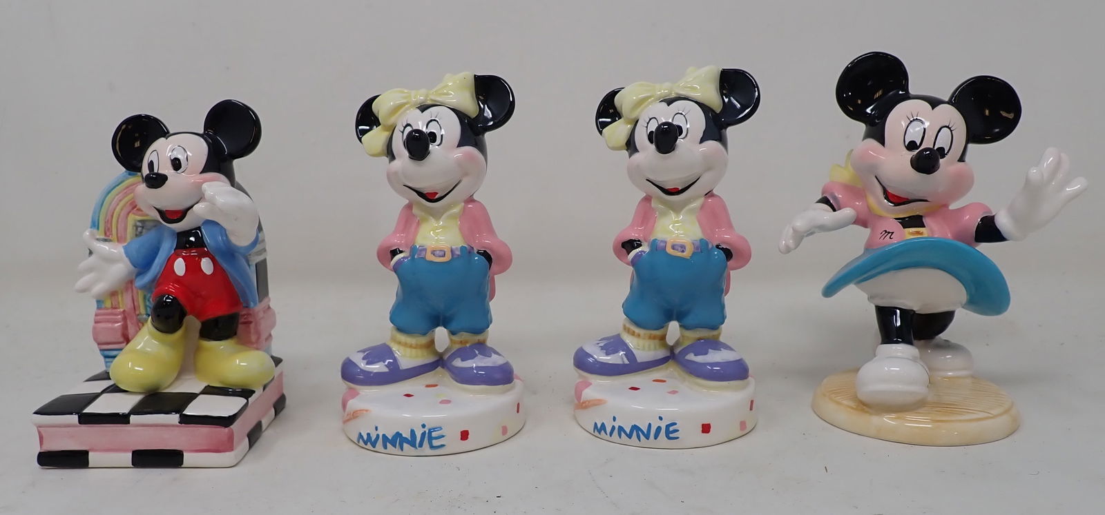Schmid Mickey & Minnie Mouse Figurines (1 of 2)
