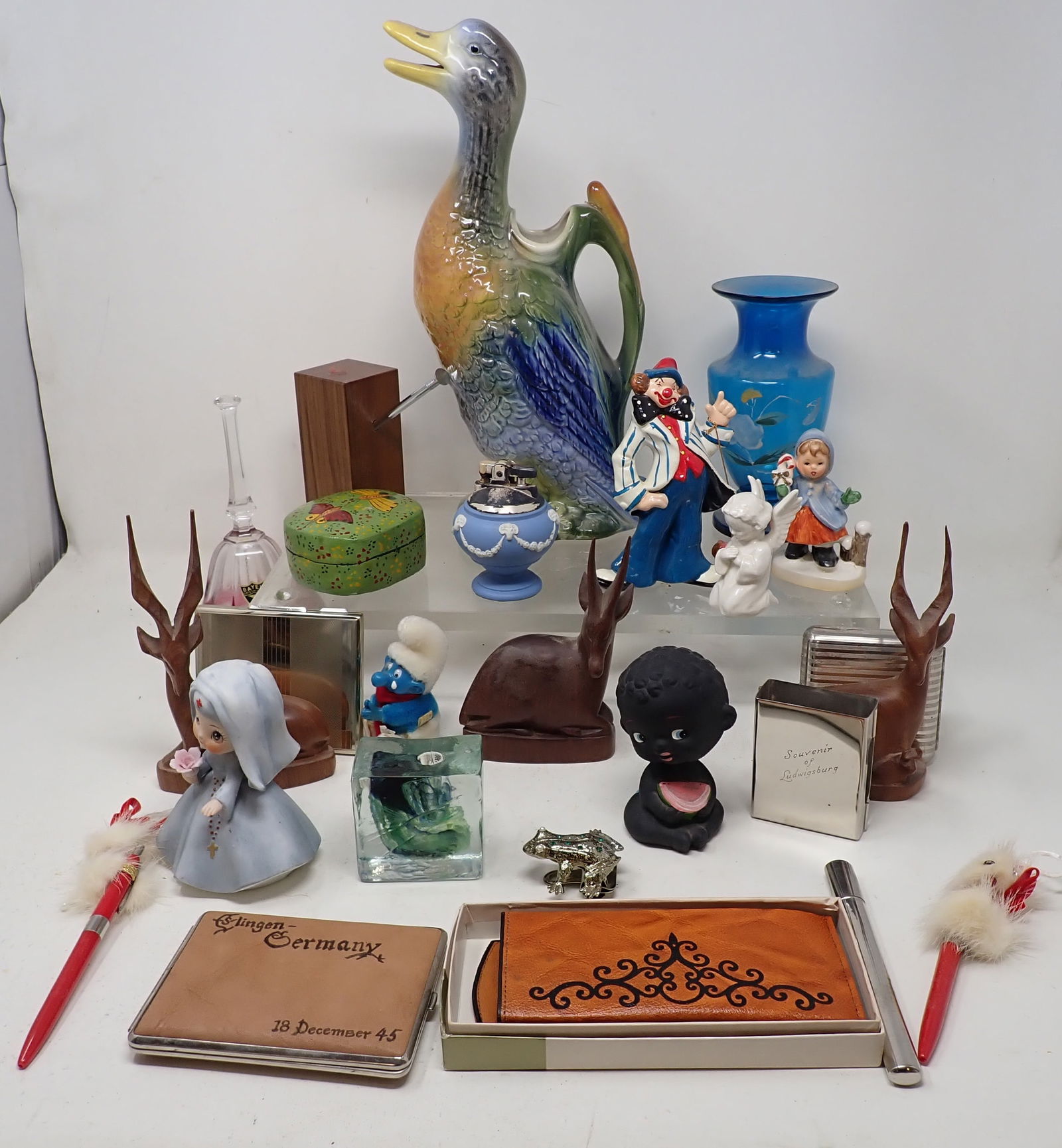 Black Bobblehead Wooden Antelope & Misc (1 of 8)