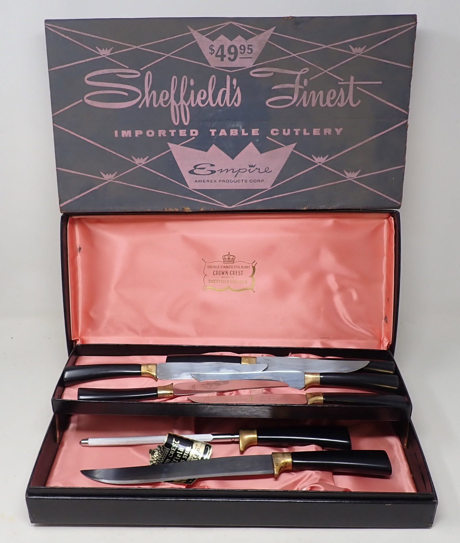 Sheffield Empire Cutlery: Longest knife is approx 12 3/4"