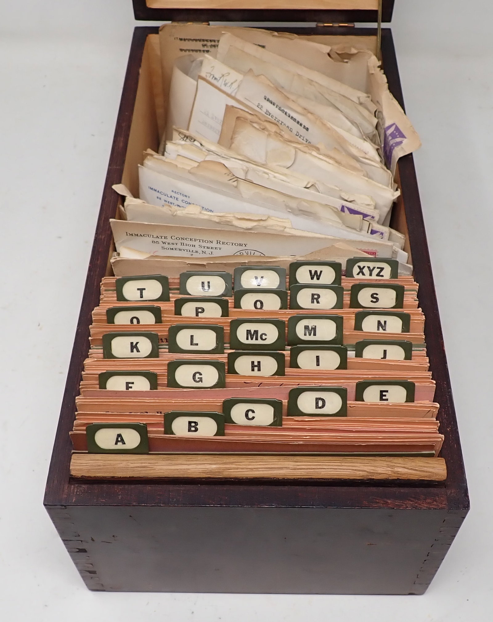 Box w/ Military Ephemera: Box is apprx 7" x 13 3/4"x 5 3/4" tall