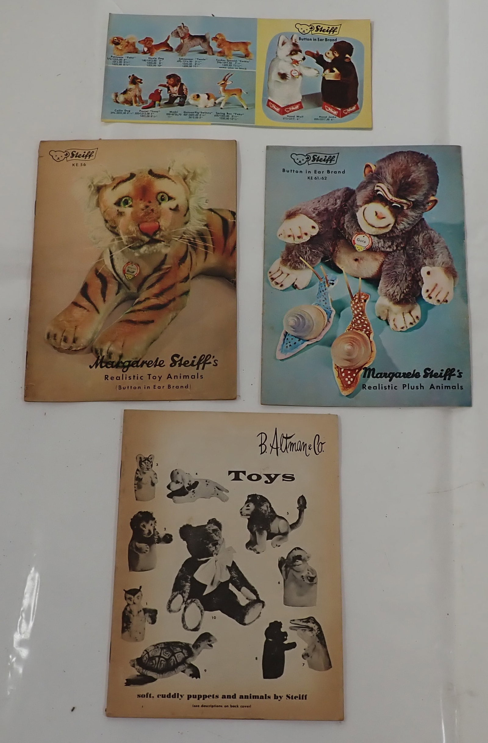 Steiff & Altman Toys Brochures: Getting all pictured