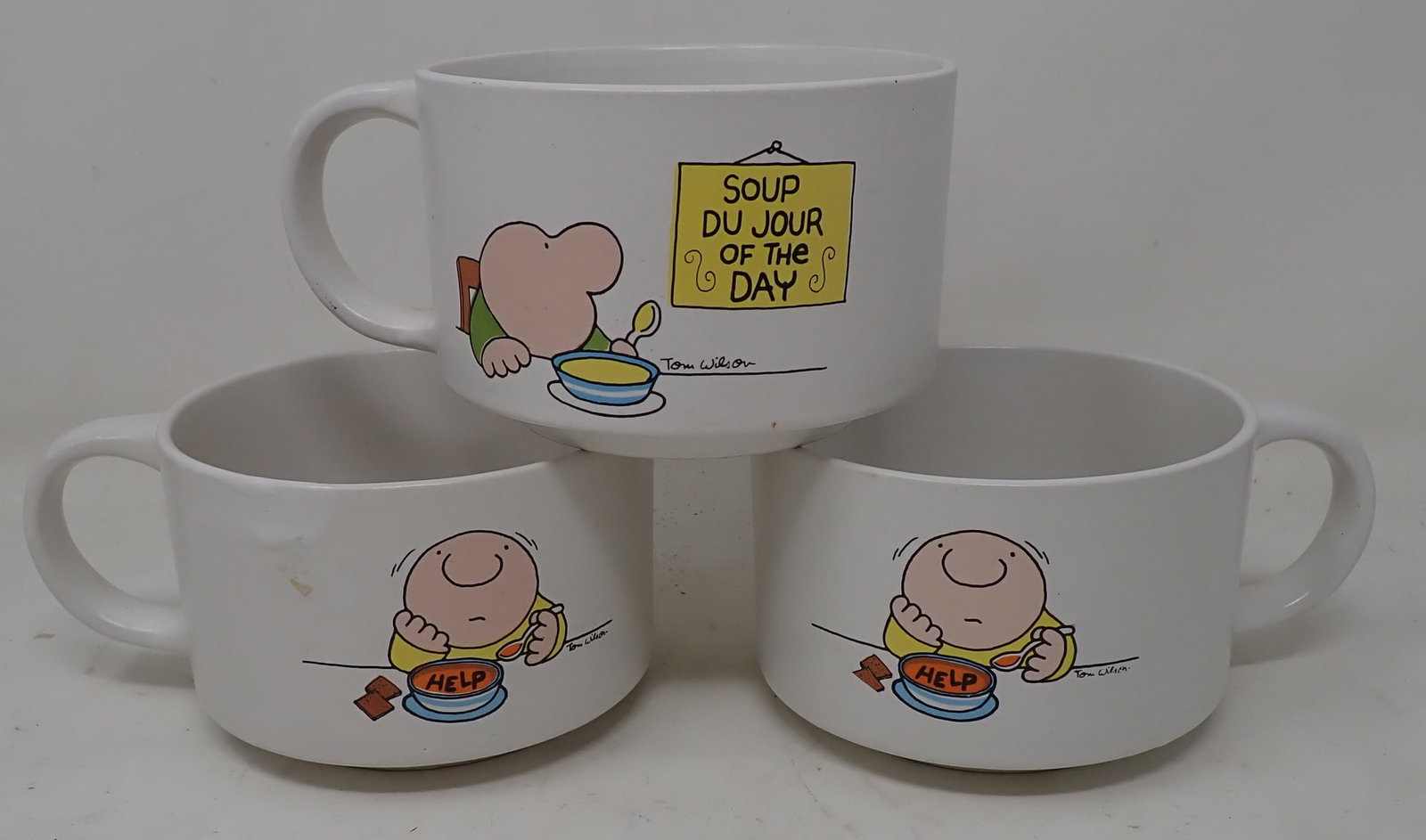 Ziggy Soup Cups: Apprx 4 1/4" in diameter and 2 7/8" tall