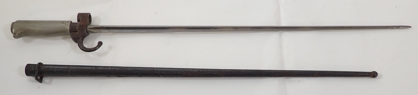 Spear Bayonet , with Scabbard: Apprx 25" long