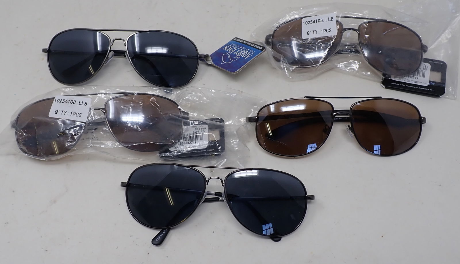 Polarized Angler's Fishing Sunglasses: 3 new with tags