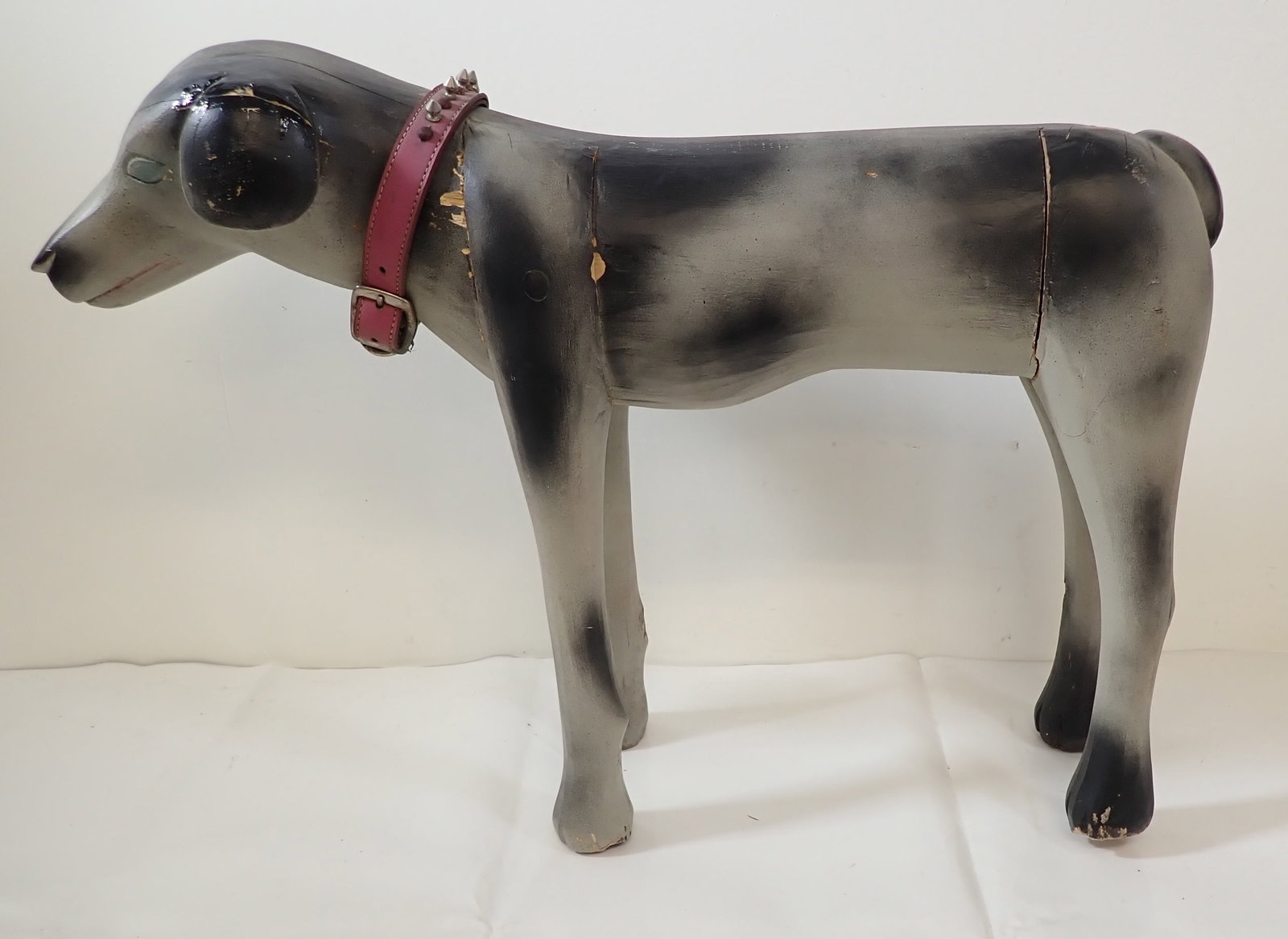 Wooden Folk Art Porch Dog: Approx 26 1/2" long and 18" tall. No in house shipping