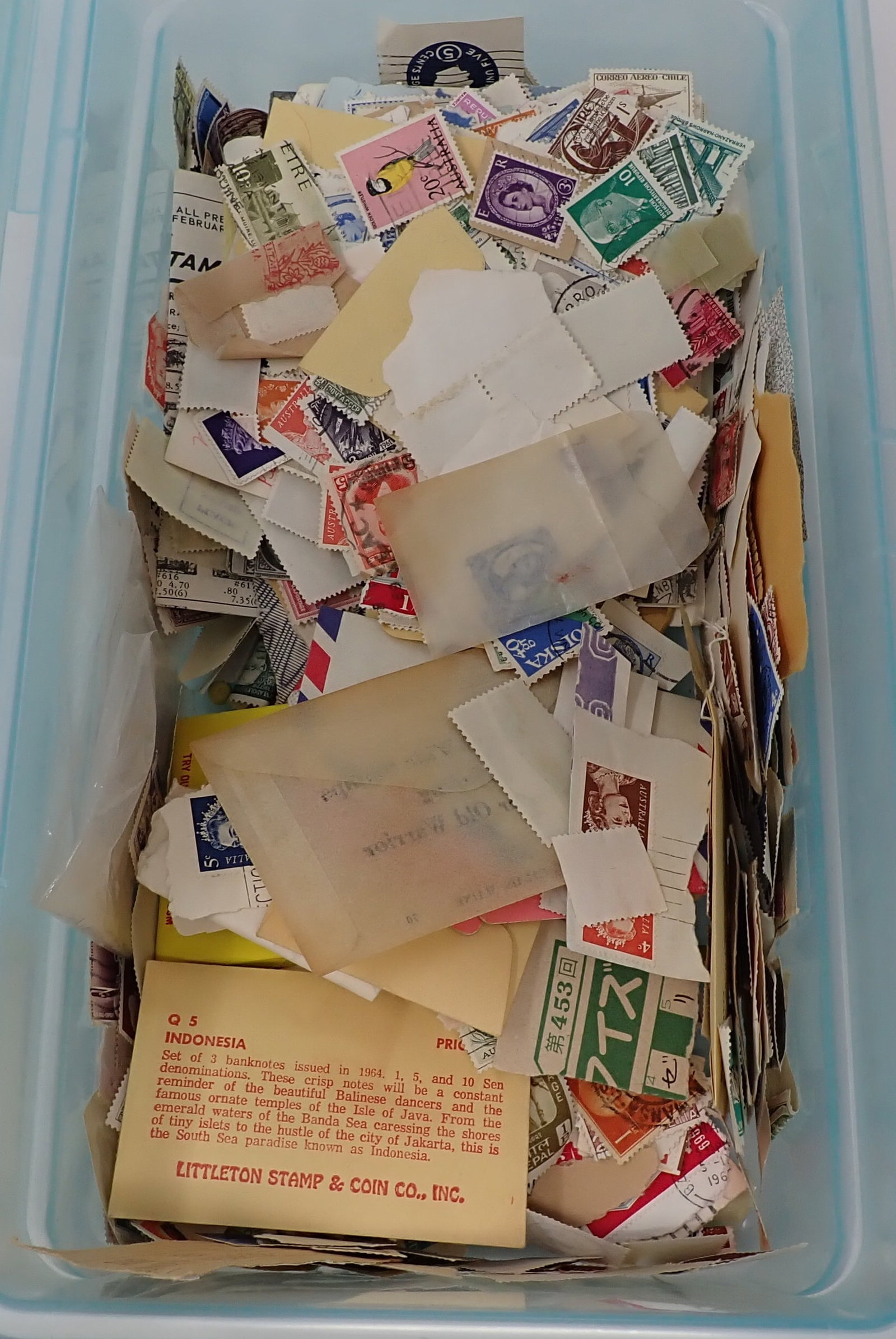 Postage Stamps: Getting all in tote