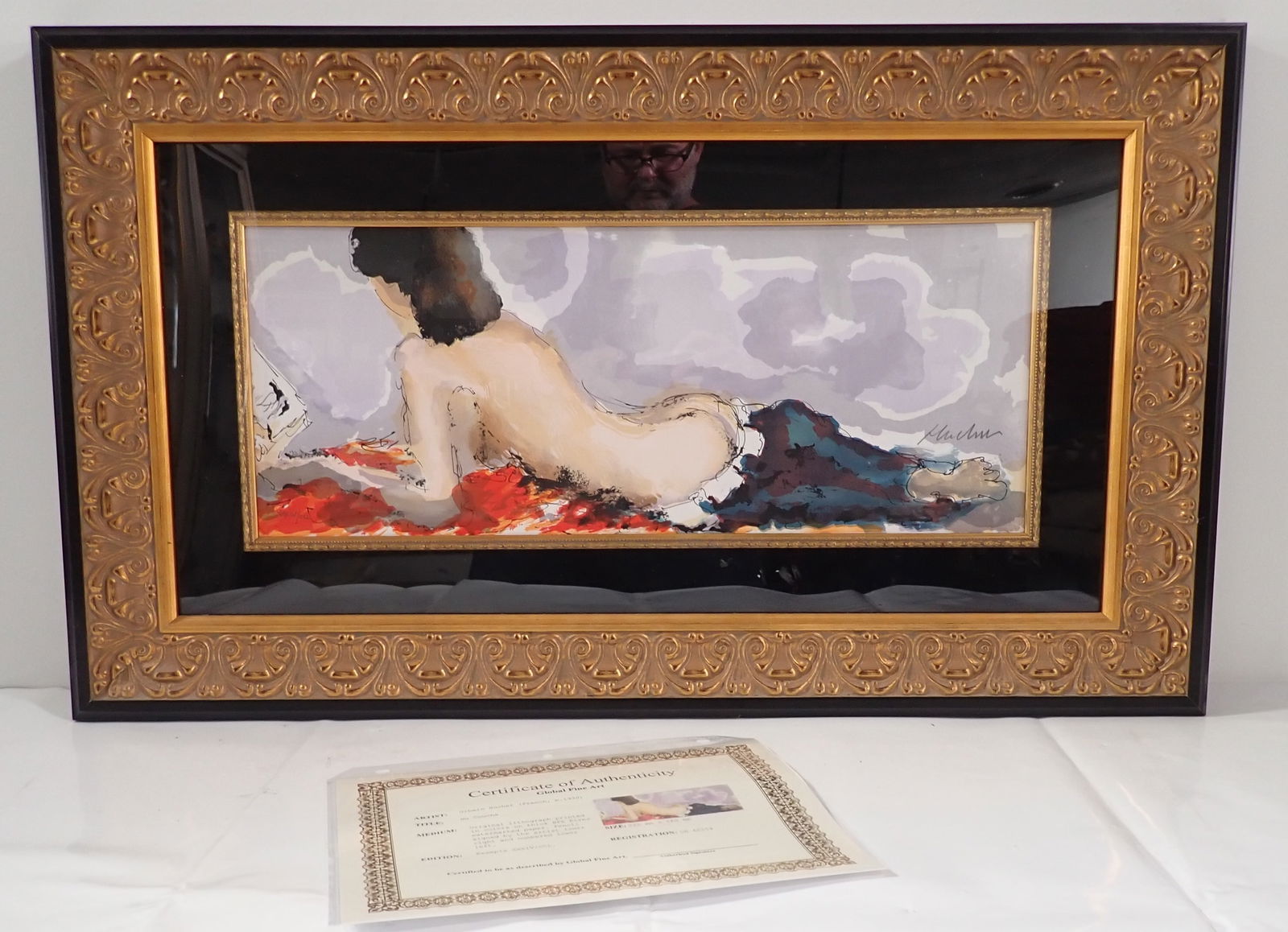 Urban Huchet Lithograph Nu Couche (1 of 5)