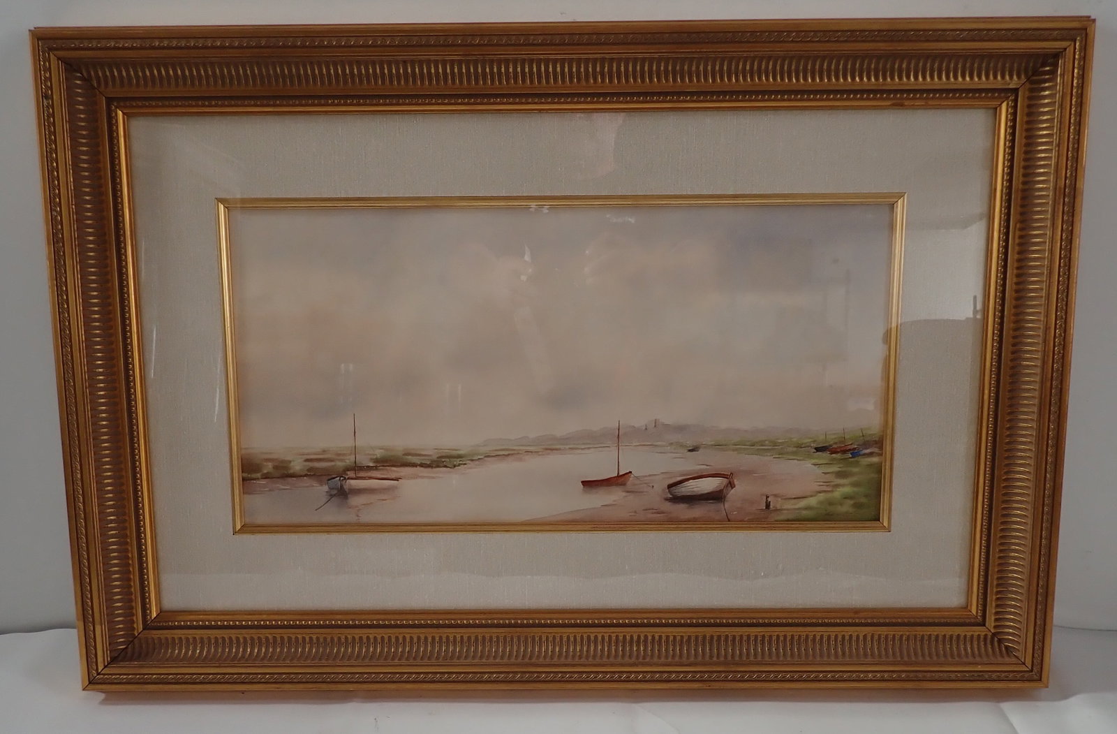 20th Century Watercolor: Approx 20 1/4" X 30 3/4". Comes with COA . If shipping is needed, contact UPS Store 5528 to get a quote BEFORE bidding. Their phone number is (908)213-6838 and select option 5. There will be no refund