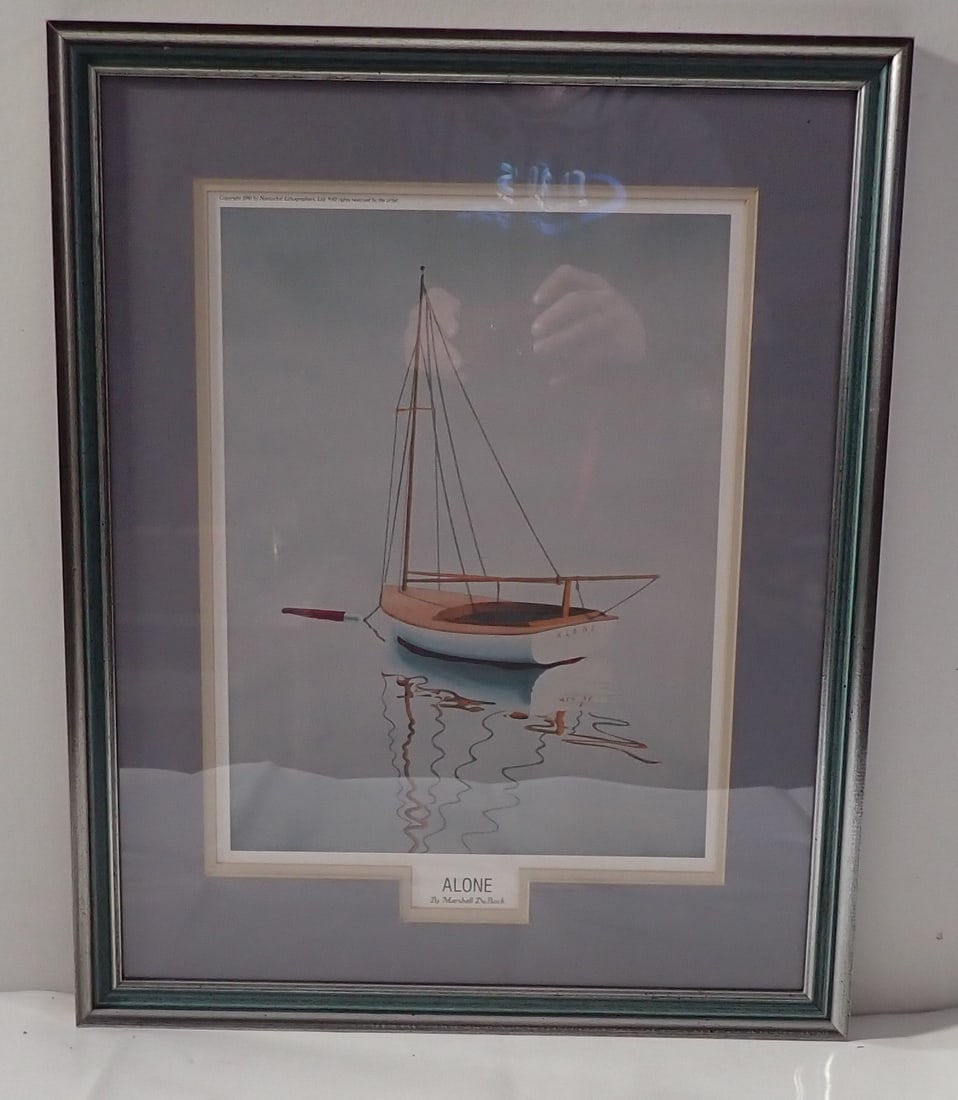 1990 Marshall Dubock Alone Lithograph (1 of 4)