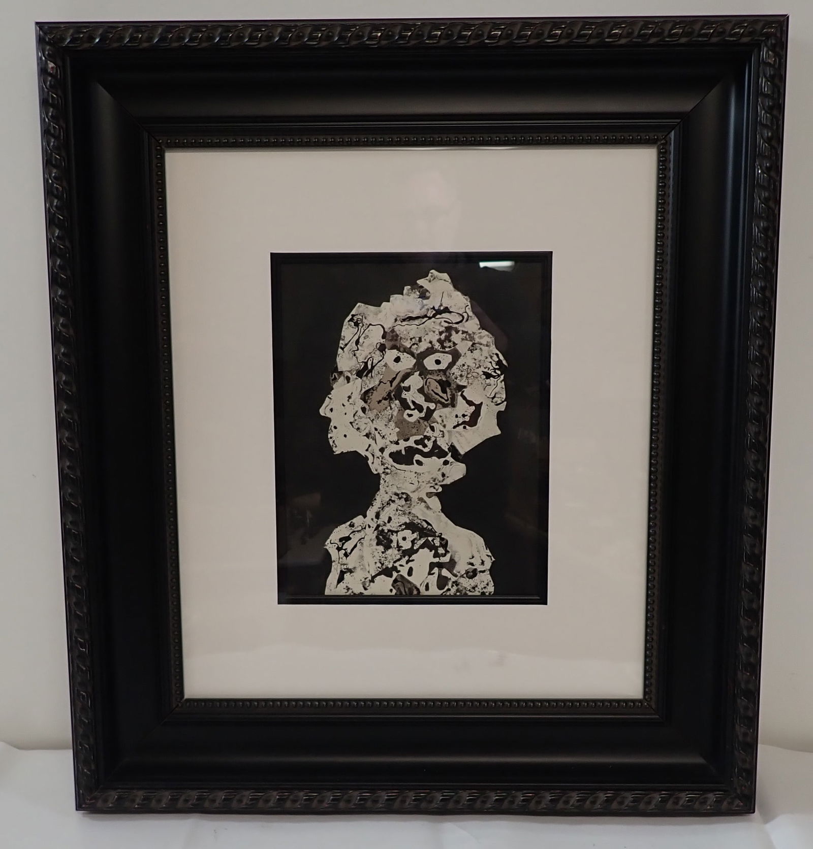 Jean Dubuffet Peronnage II Pochoir: Approx 24 1/2" x 27 1/2". Comes with COA. If shipping is needed, contact UPS Store 5528 to get a quote BEFORE bidding. Their phone number is (908)213-6838 and select option 5. There will be no refunds