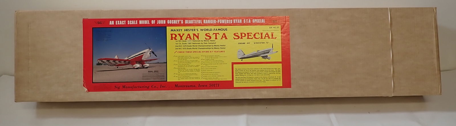 Sig Maxey Herster's Ryan Sta Special Airplane RC Kit (1 of 7)
