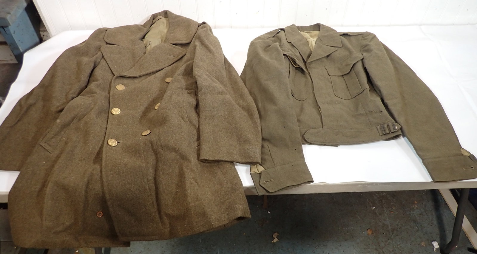 2 Military Jackets: Right one is 36L