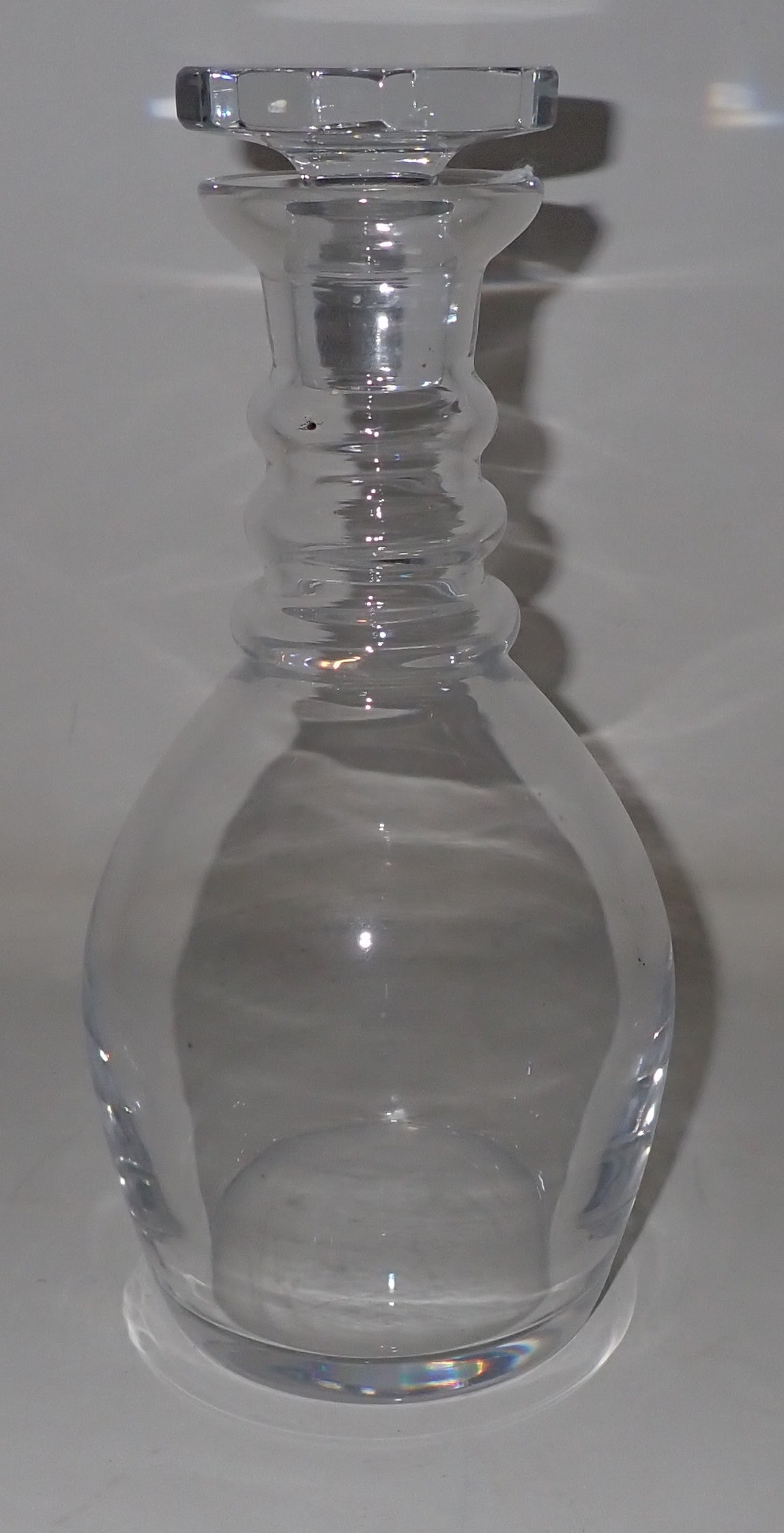 Val Saint Lambert Decanter: Apprx 9 3/4" tall