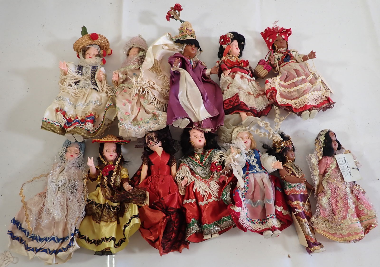 Bride of All Nations Dolls: Most are approx 6 1/2"