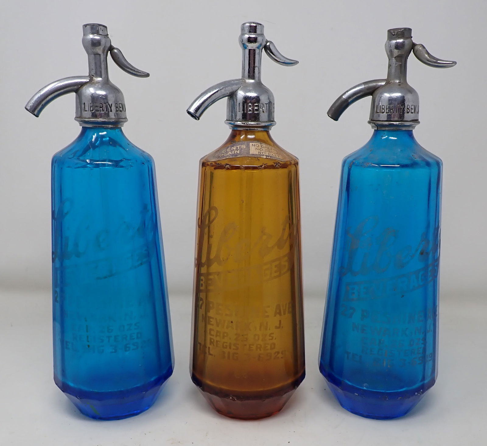 3 Liberty Beverages Newark NJ Seltzer Bottles (1 of 1)