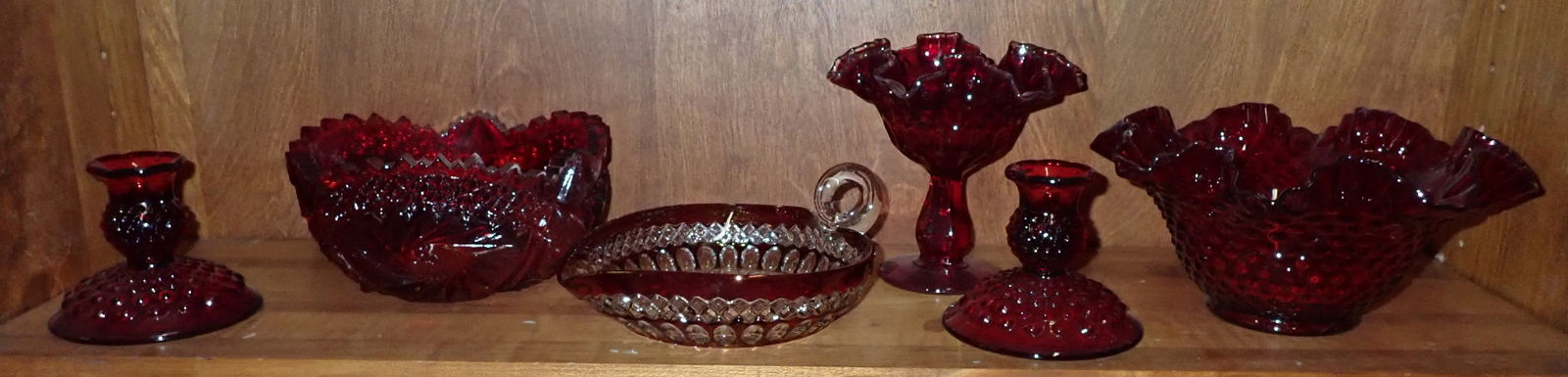 Ruby Glass incl Fenton Bowl (1 of 3)
