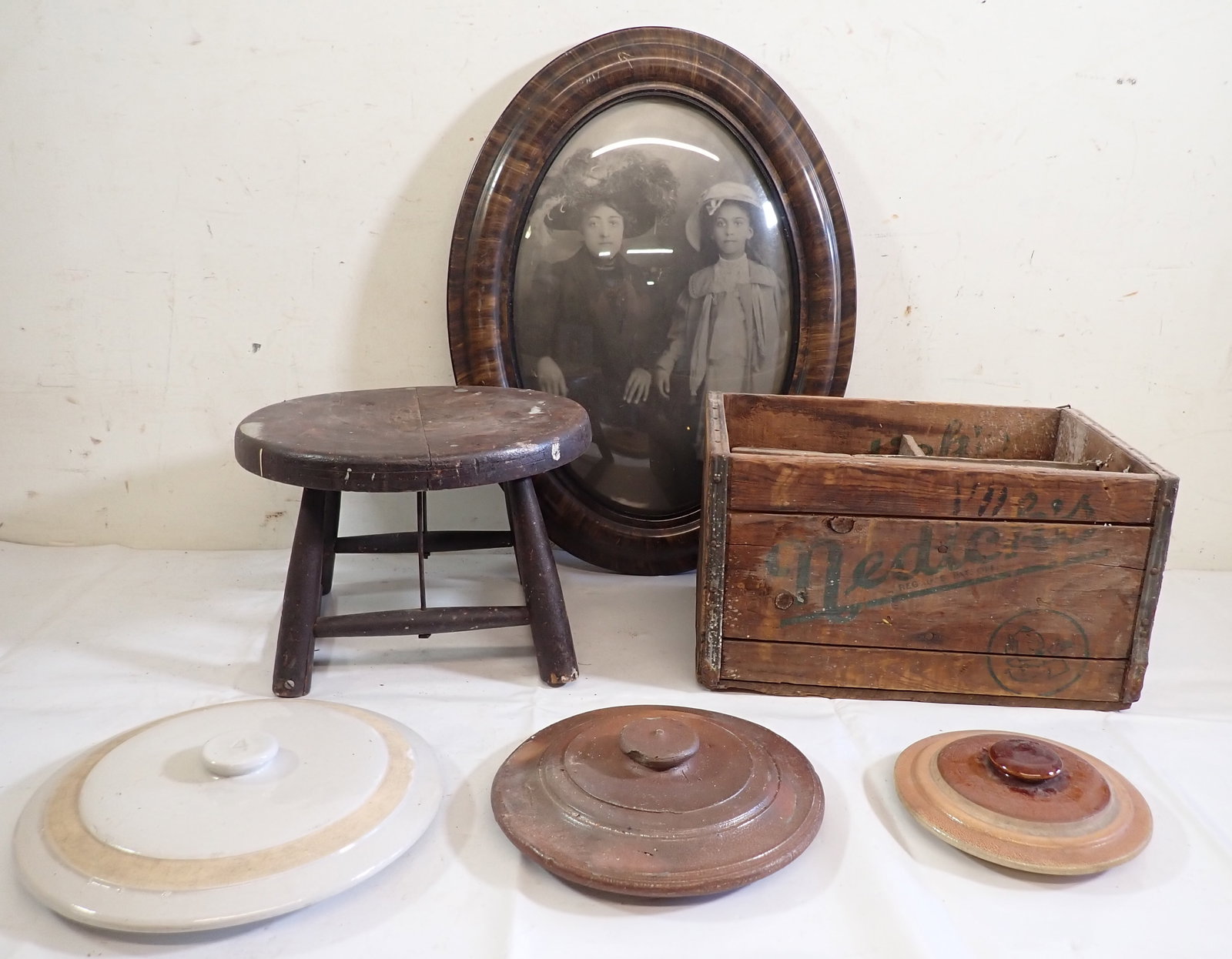 Wooden Crate Foot Stool & Misc (1 of 4)