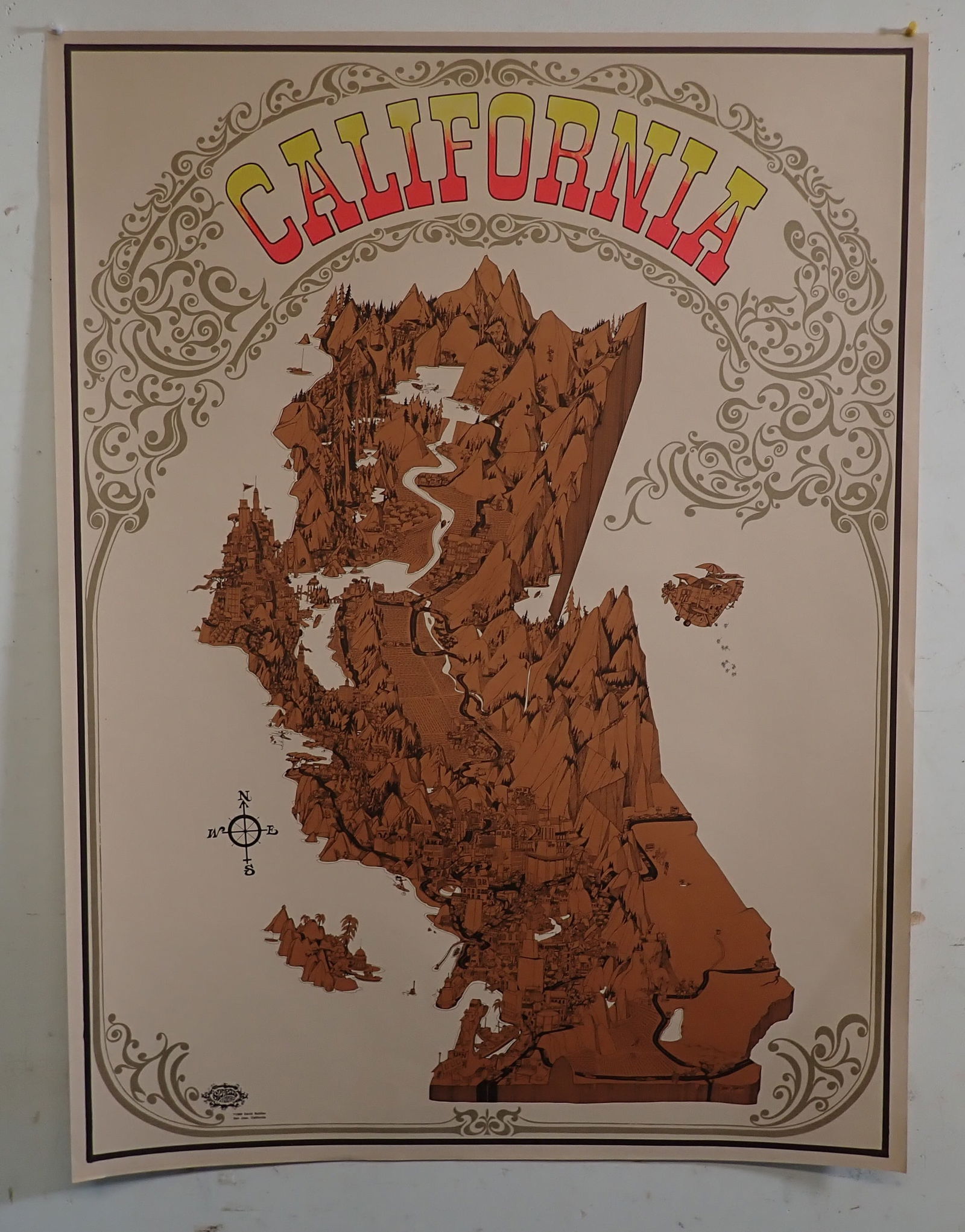 1968 Dave Schiller John Johnson California Poster (1 of 6)