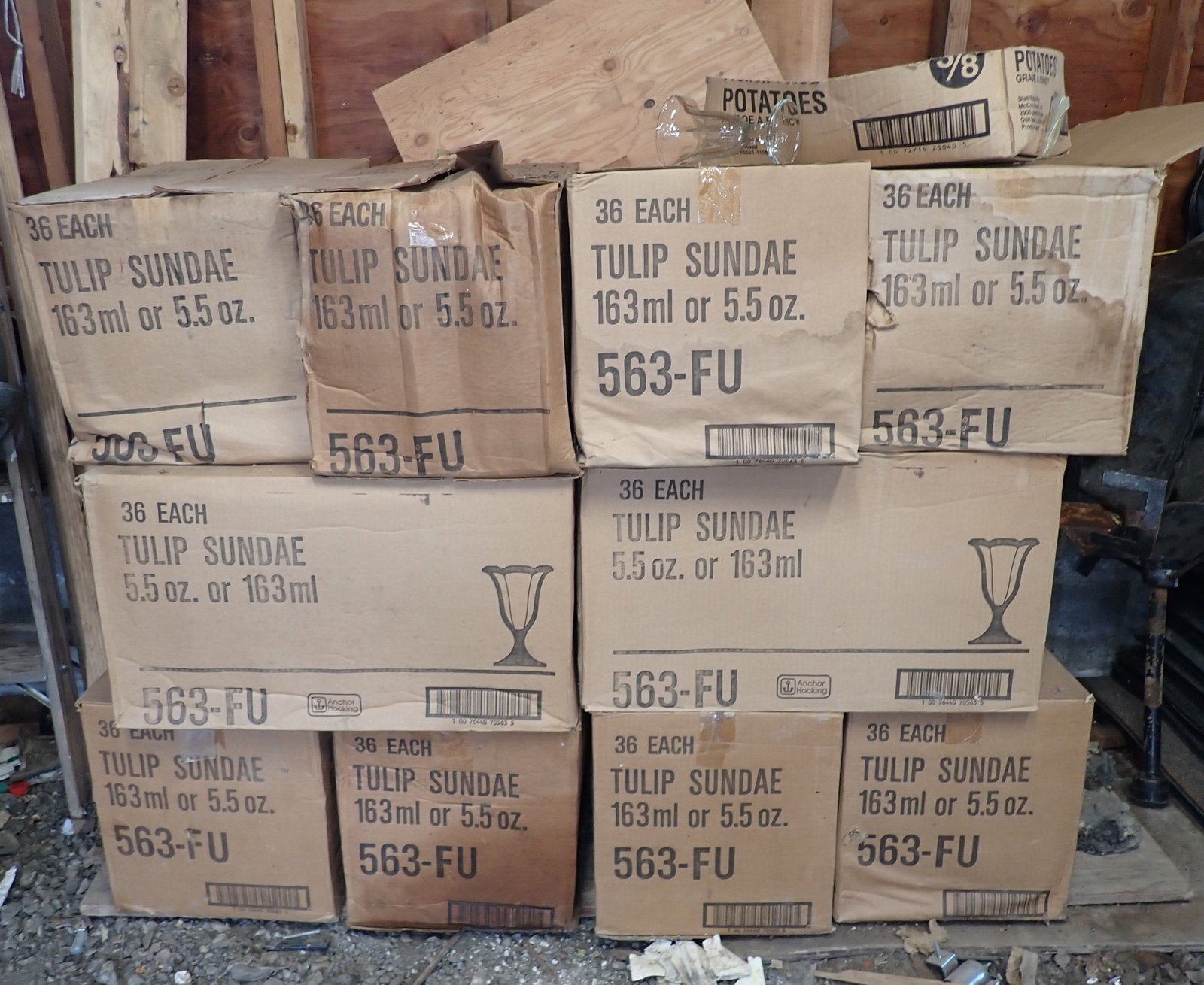 12 Cases of Tulip Glass Sundae Cups (1 of 3)