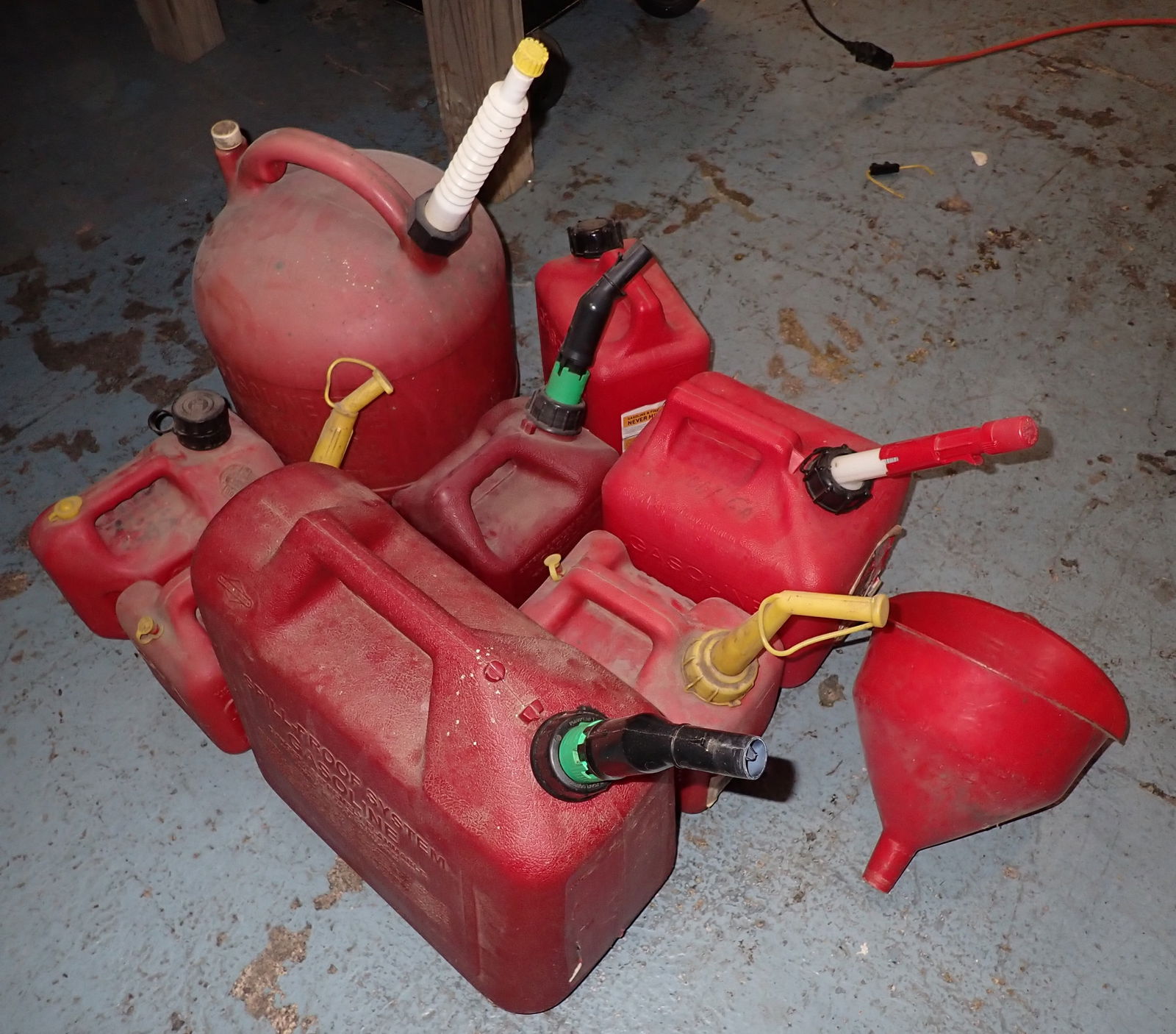 Gas Cans & Funnel (1 of 1)