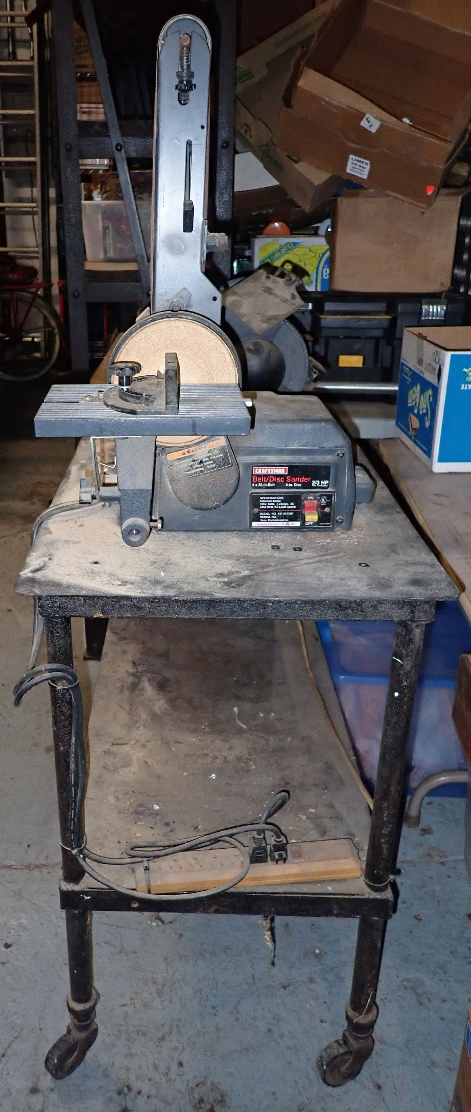 Delta 8" Bench Grinder Craftsman Belt Disc Sander (1 of 4)