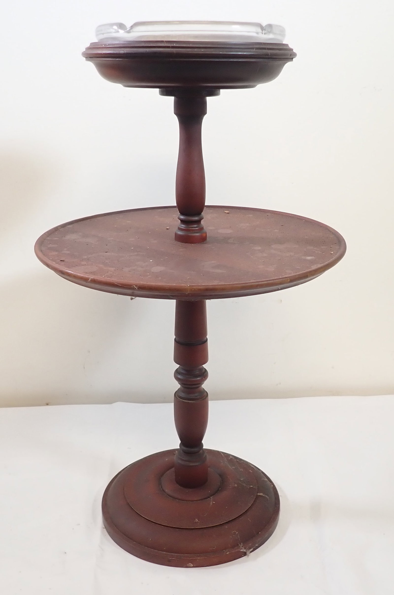 Tiered Ferguson Floor Ashtray: Apprx 14" in diameter and 23 1/4" tall. No in house shipping !