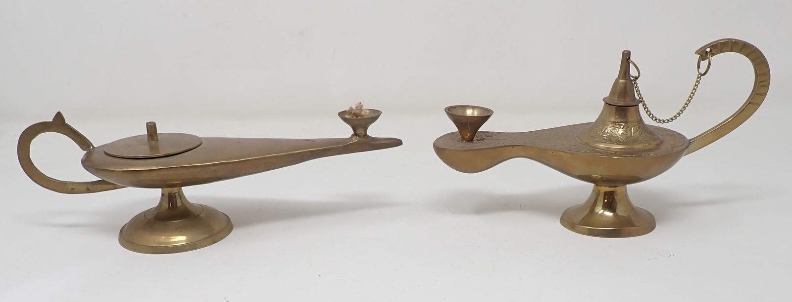 2 Brass Genie Lamps (1 of 2)