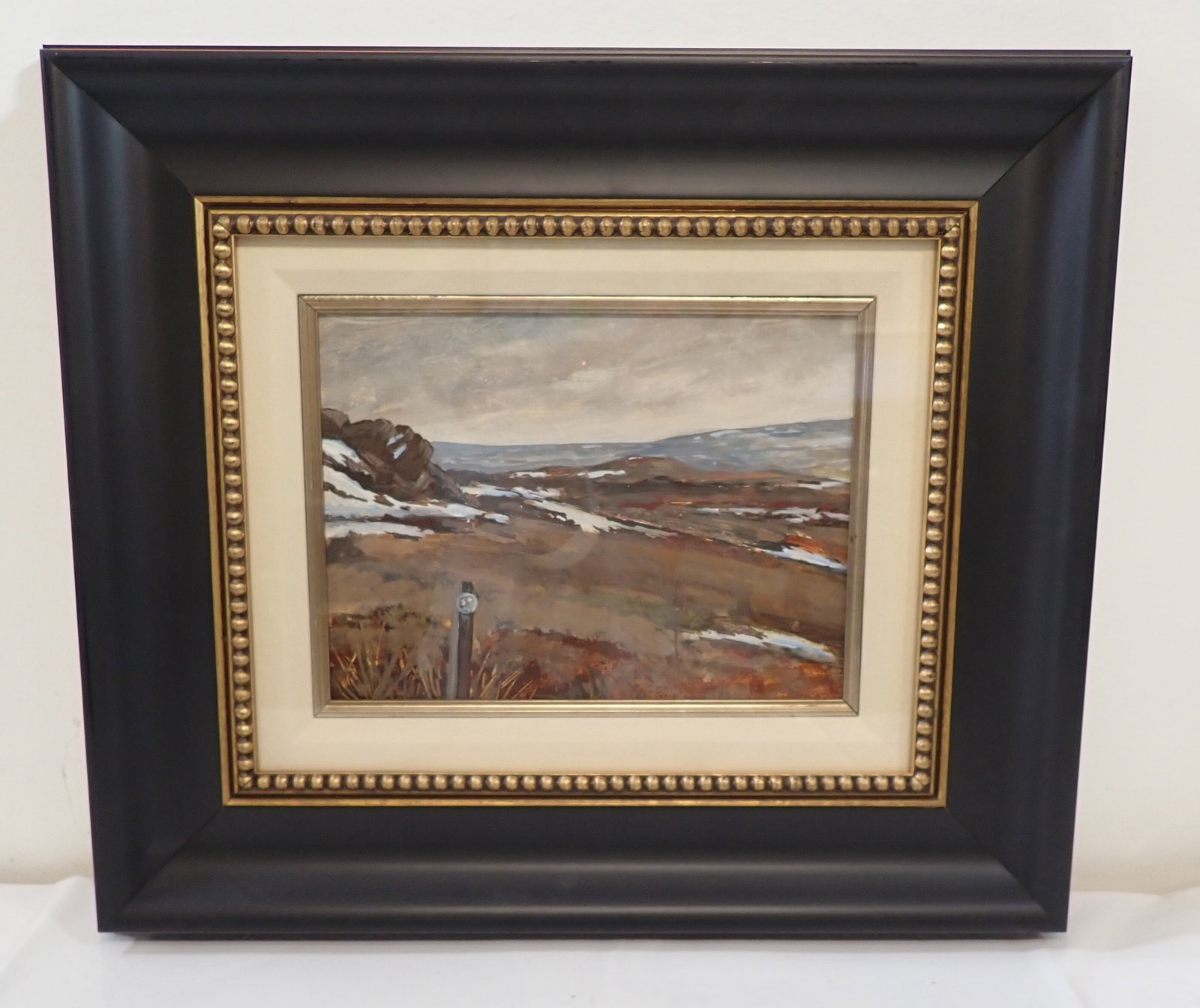 G.J Mclean Alnwick Manor Watercolor: Approx 17 1/2" x 20". Comes with COA. If shipping is needed, contact UPS Store 5528 to get a quote BEFORE bidding. There are no refunds because of shipping price. Their number is (908)213-6838 and sel