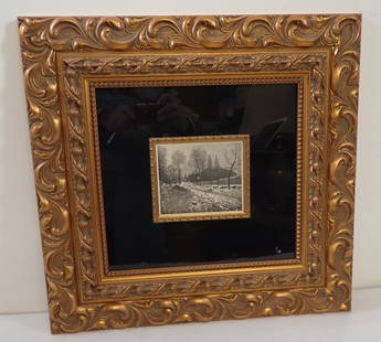 Alfred Sisley Copper Plate Engraving: Apprx 20 3/4" x 21 3/4". Comes with COA . If shipping is needed, contact UPS Store 5528 to get a quote BEFORE bidding. There are no refunds because of shipping price. Their number is (908)213-6838 and