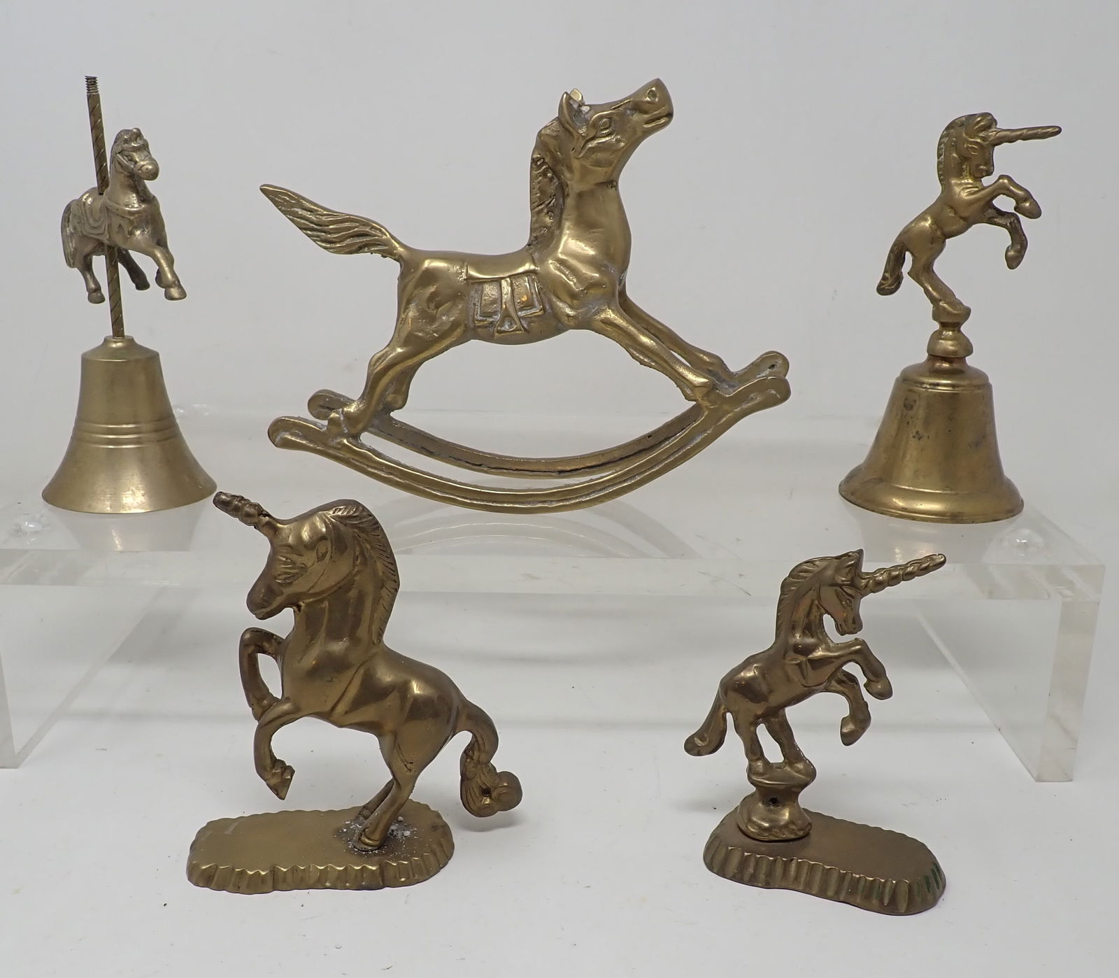 Brass Carousel Rocking Horses & Unicorns (1 of 1)