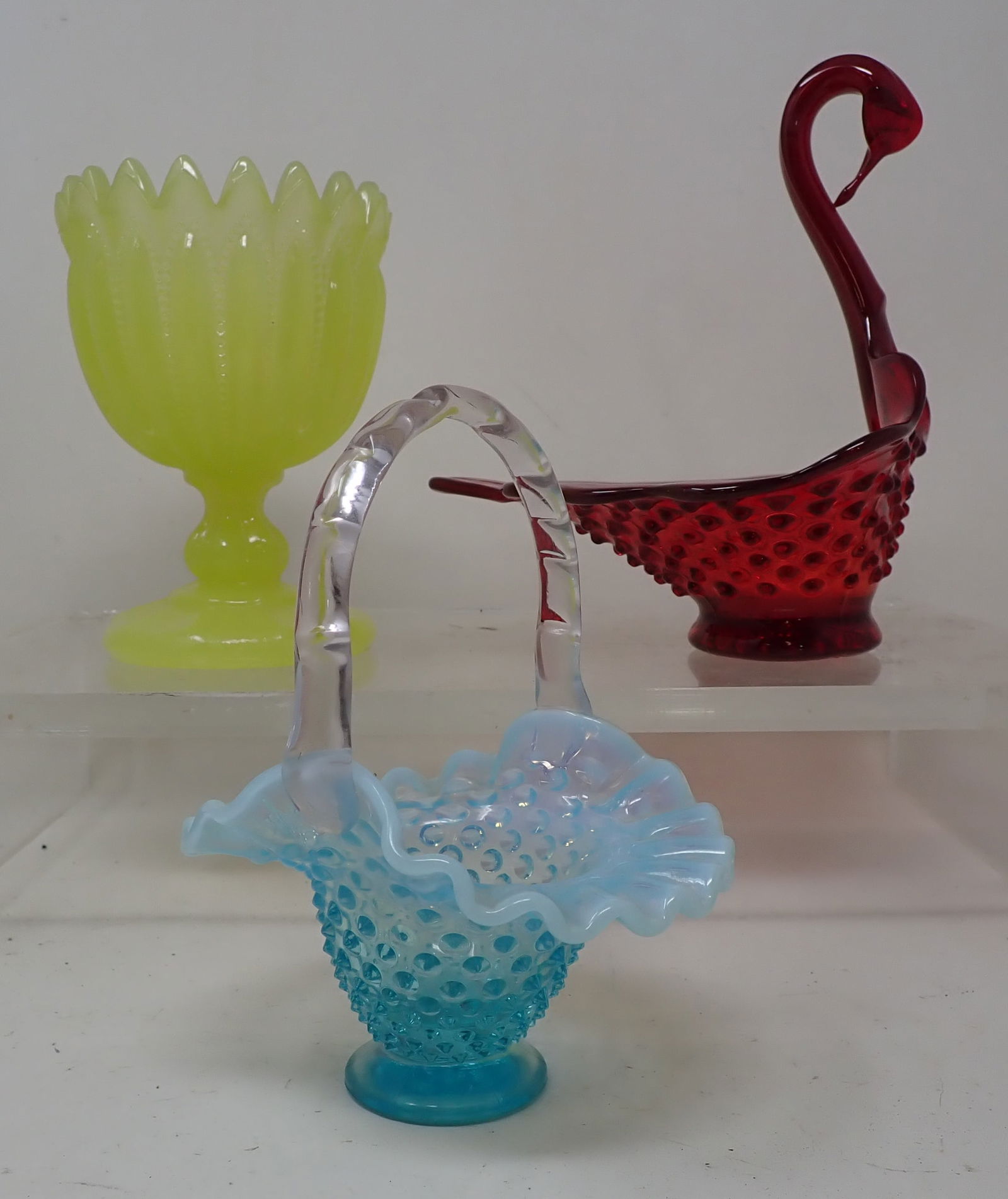 Swan Dish Celery Jar Fenton Basket (1 of 3)