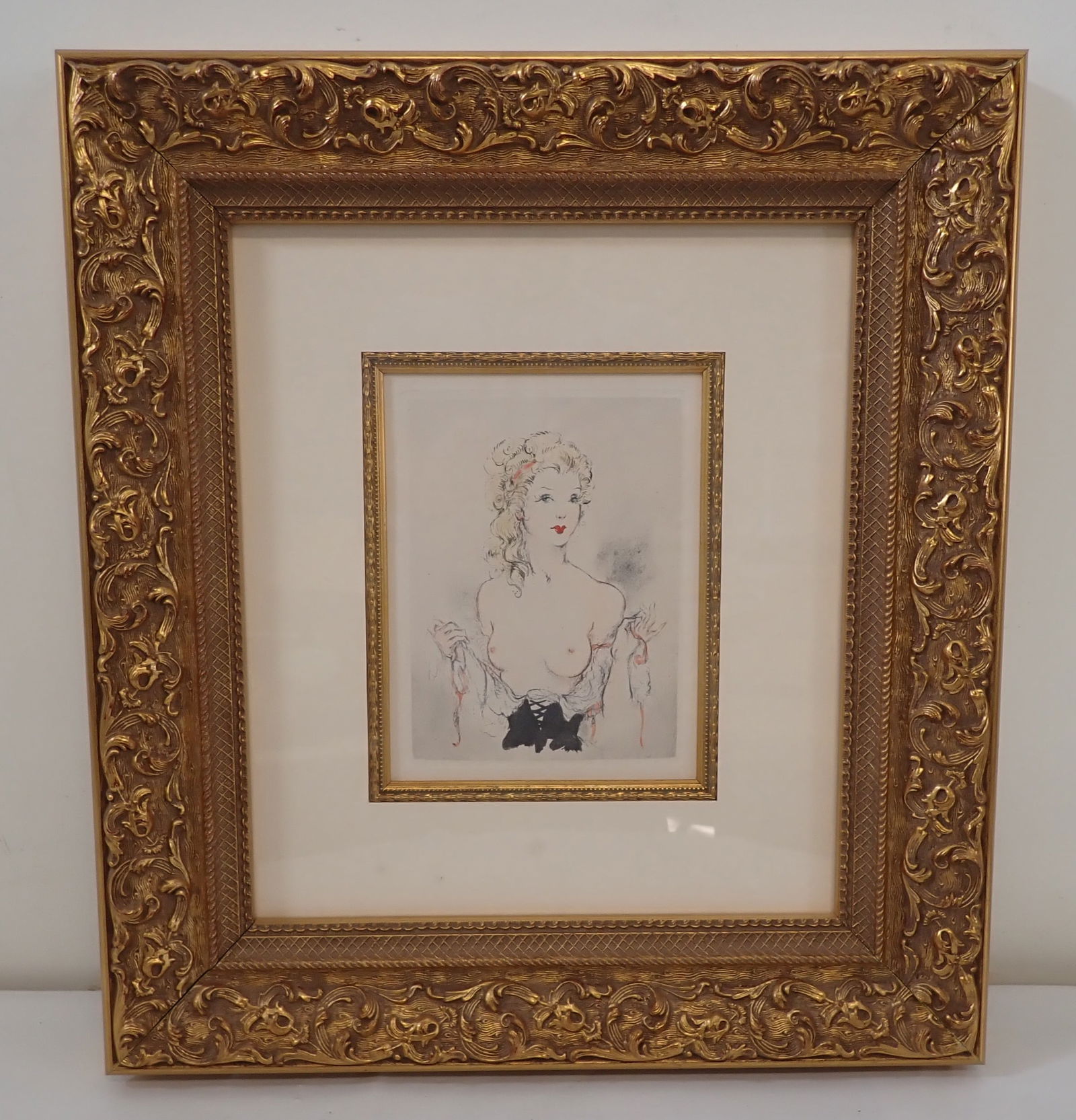 Louis Icart No Strings Original Etching on Wove Paper (1 of 4)