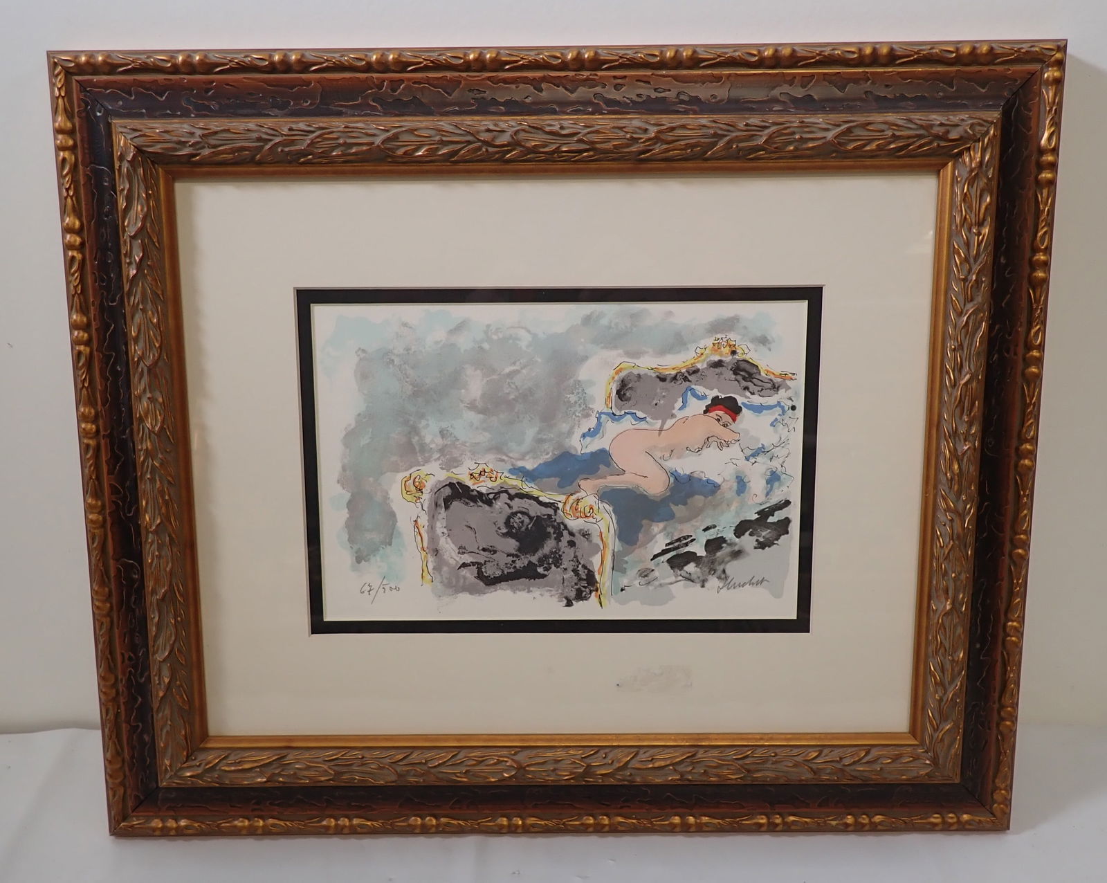 Urbain Huchet Nu Dans Le Lit Lithograph (1 of 6)