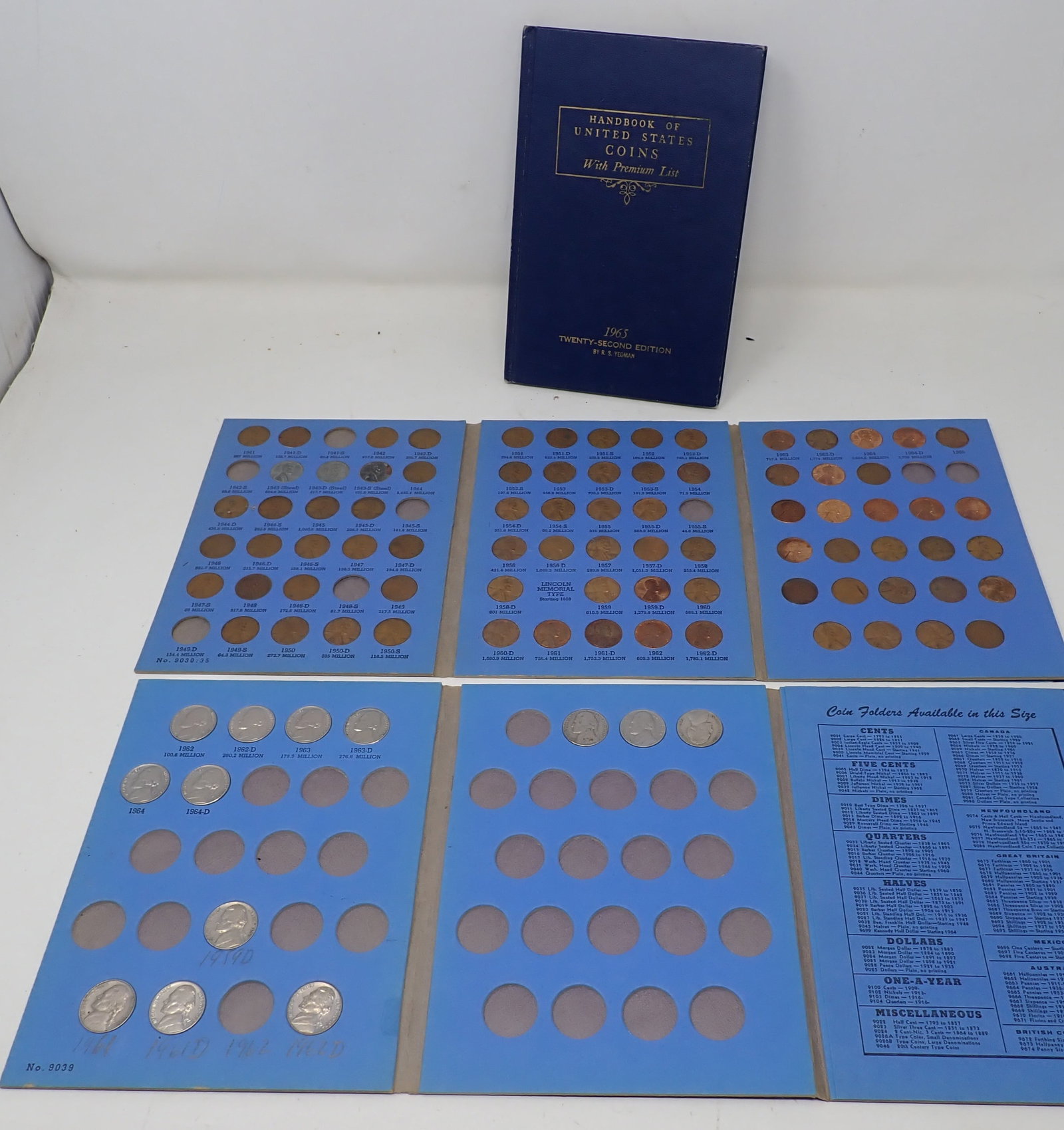 Lincoln Head Cents Jefferson Nickels & Coin Book: Getting all pictured
